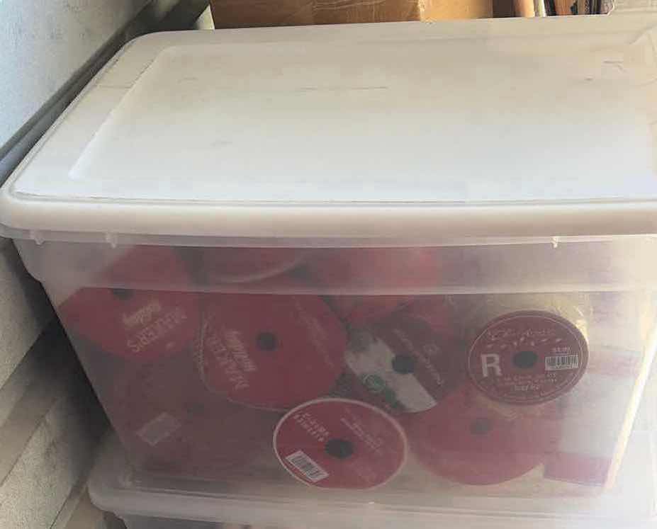 Photo 1 of CONTENTS OF BOX HOLIDAY RIBBONS RED/ GOLD COLOR