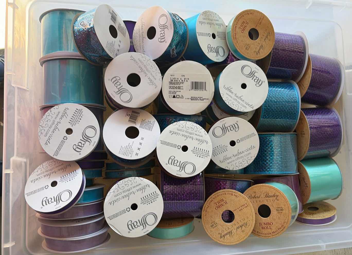 Photo 1 of CONTENTS OF BOX DECORATIVE RIBBONS