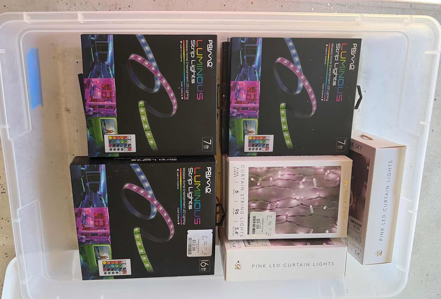 Photo 1 of CONTENTS OF BOX LIGHT STRIPS