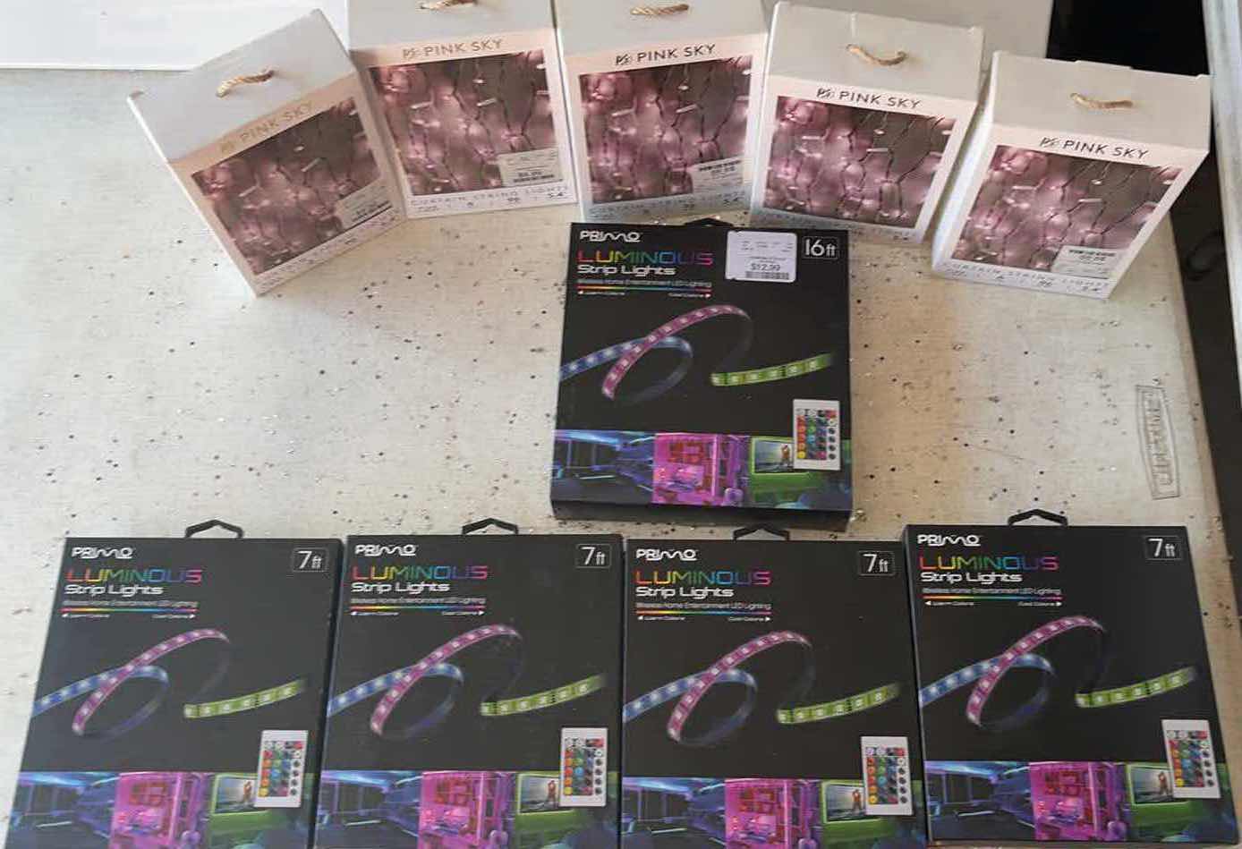 Photo 1 of CONTENTS OF BOX LIGHT STRIPS
