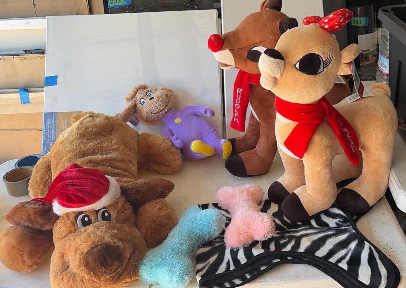 Photo 1 of CONTENTS OF BOX HOLIDAY STUFFED ANIMALS