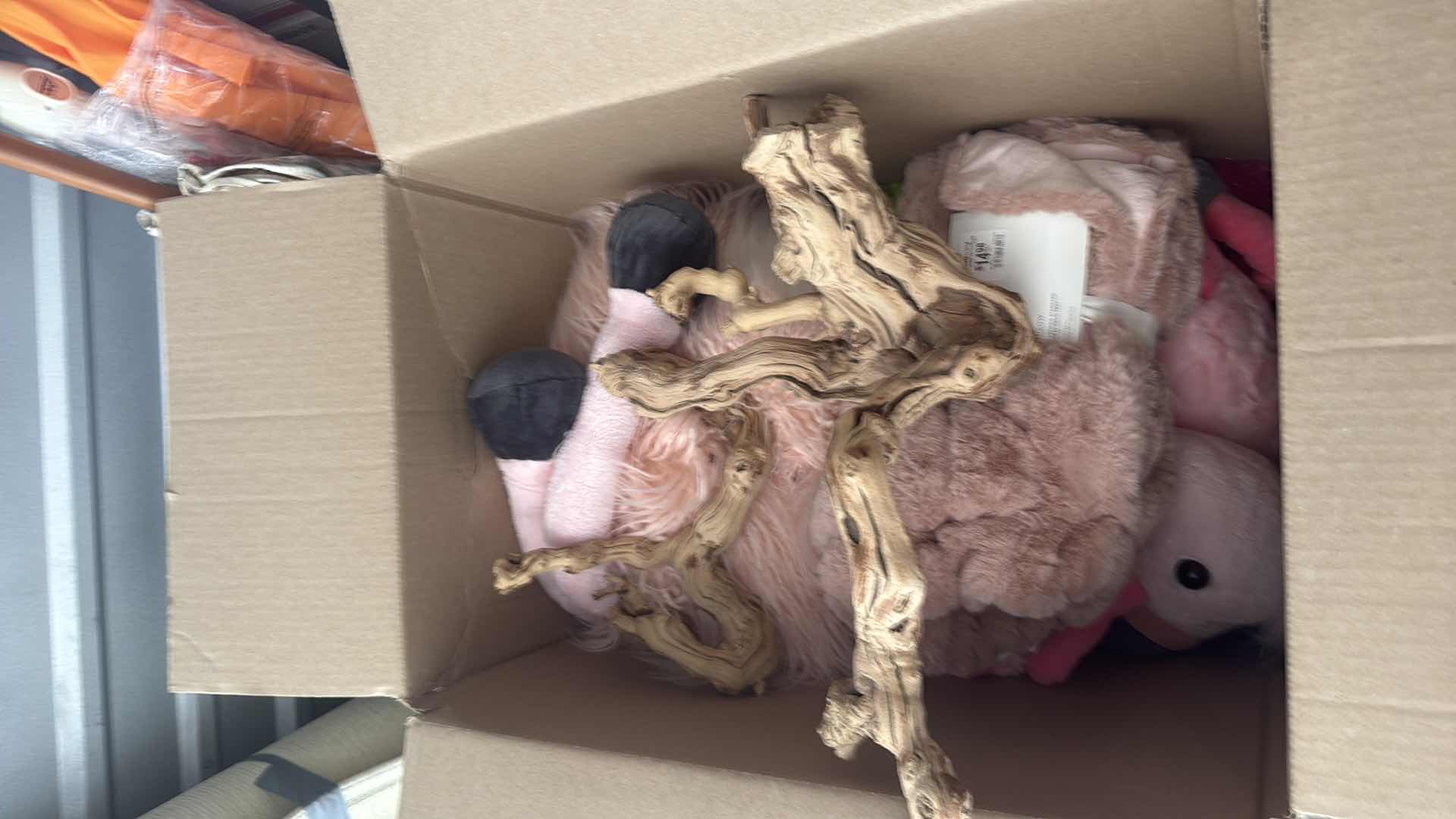 Photo 1 of CONTENTS OF BOX-FLAMINGOS/GRINCH