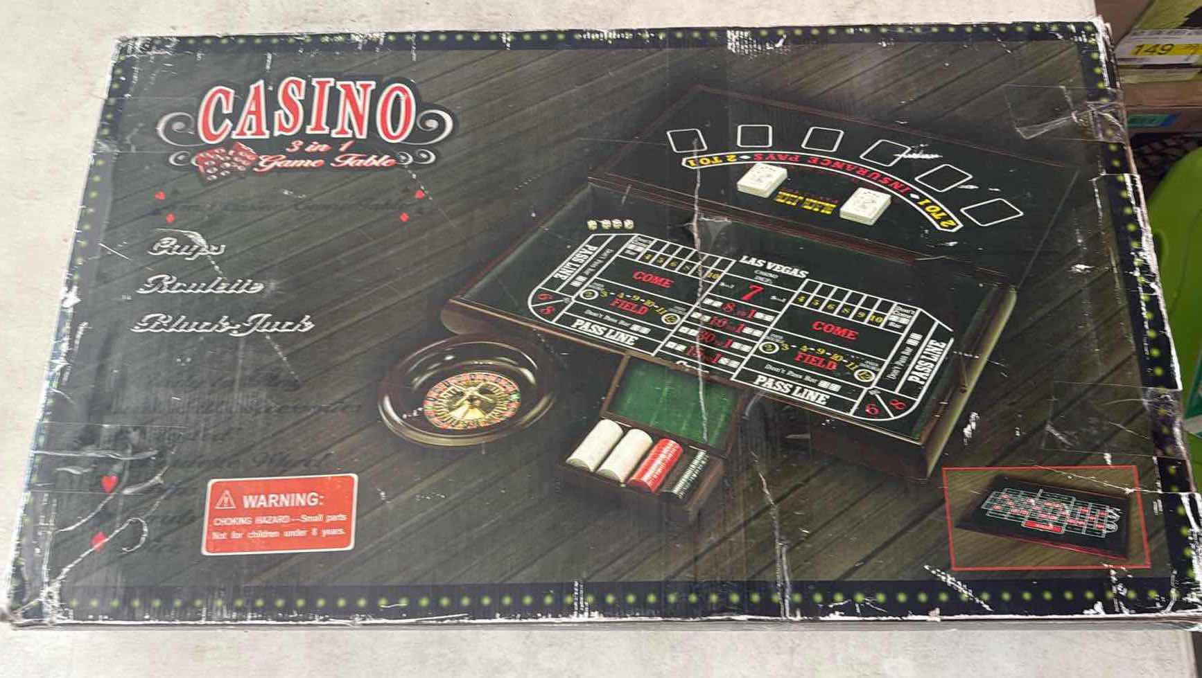 Photo 1 of CASINO 3 IN 1 GAME TABLE