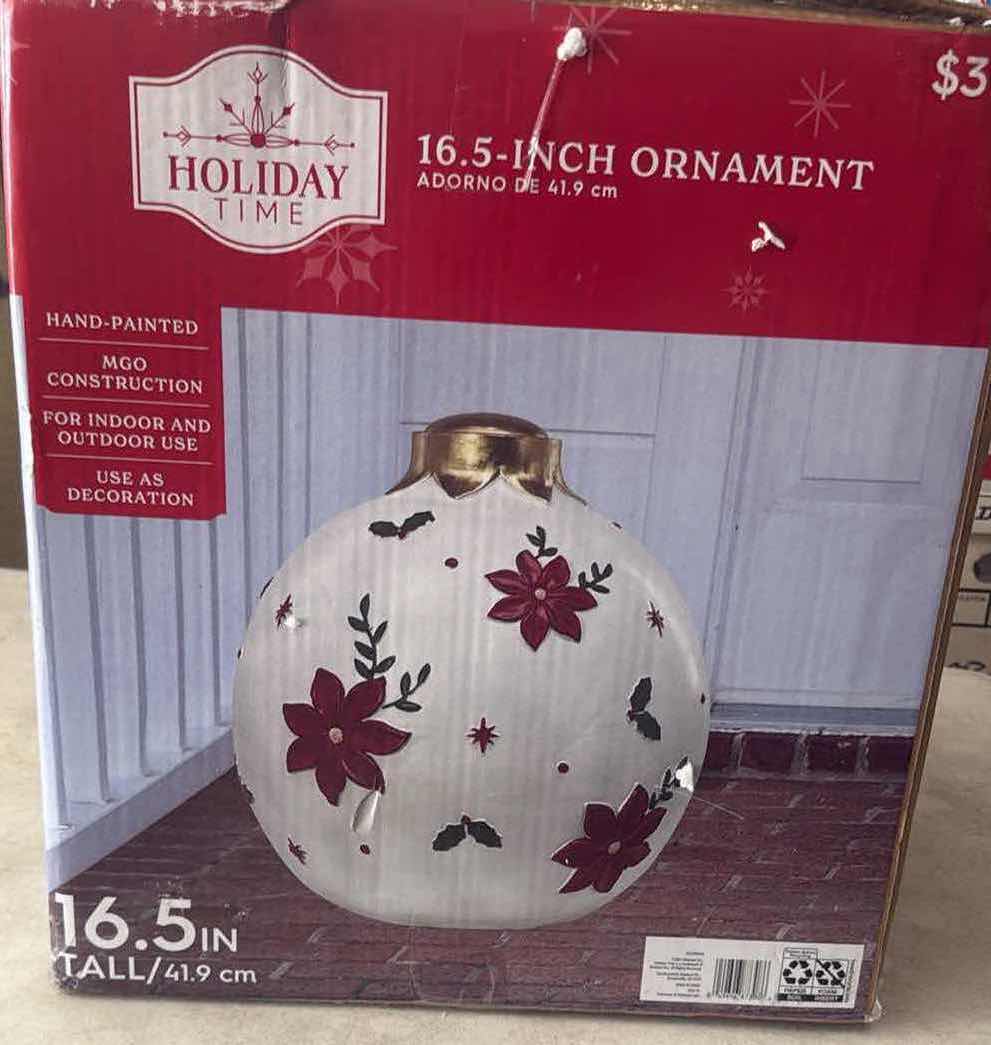 Photo 1 of NIB HOLIDAY ORNAMENT 16.5”