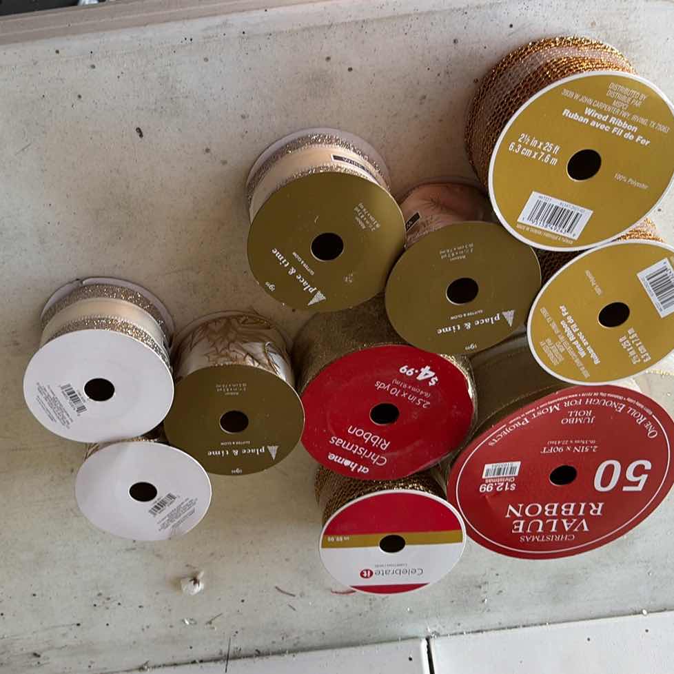 Photo 1 of CONTENTS OF BOX DECORATIVE RIBBONS