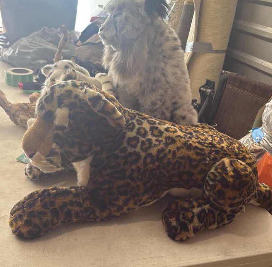 Photo 1 of CONTENTS OF BOX-STUFFED ANIMALS/DECORATIVE BRANCH