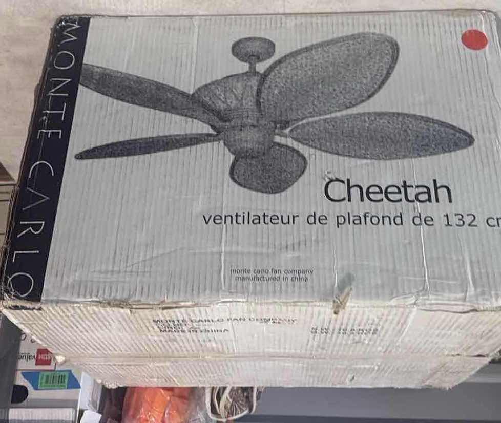 Photo 1 of NIB MONTE CARLO CHEETAH CEILING FAN