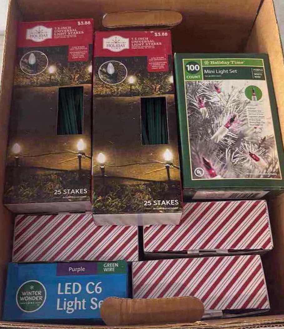 Photo 1 of CONTENTS OF BOX- HOLIDAY LIGHTS