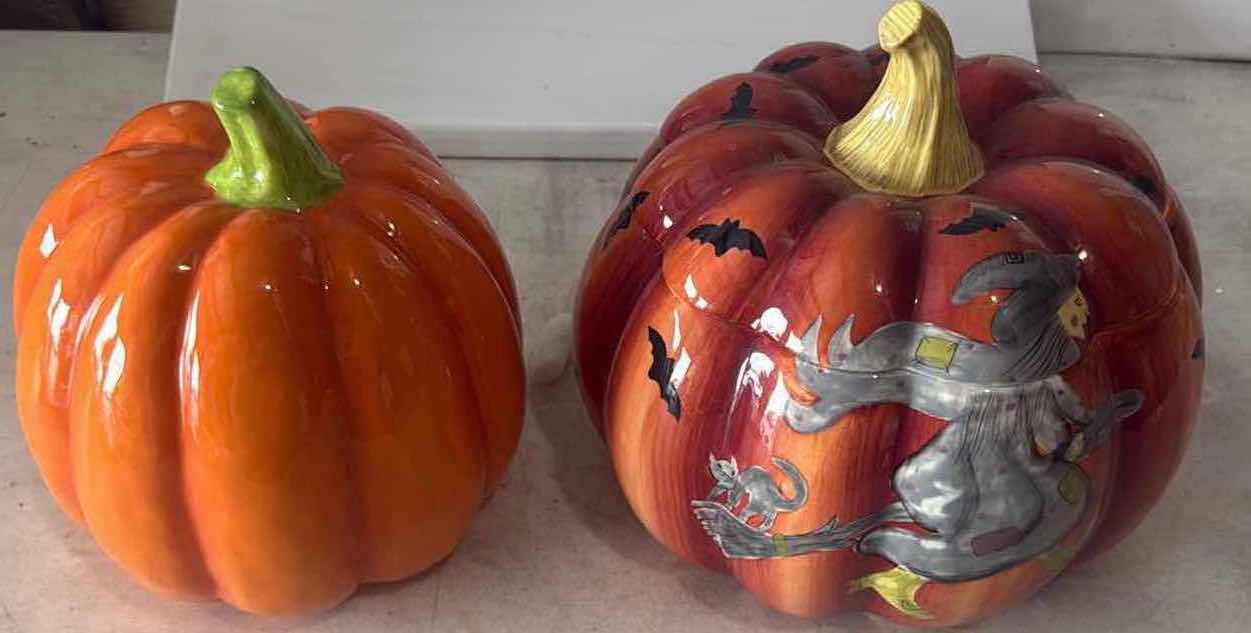 Photo 1 of 2-HALLOWEEN COOKIE JARS
