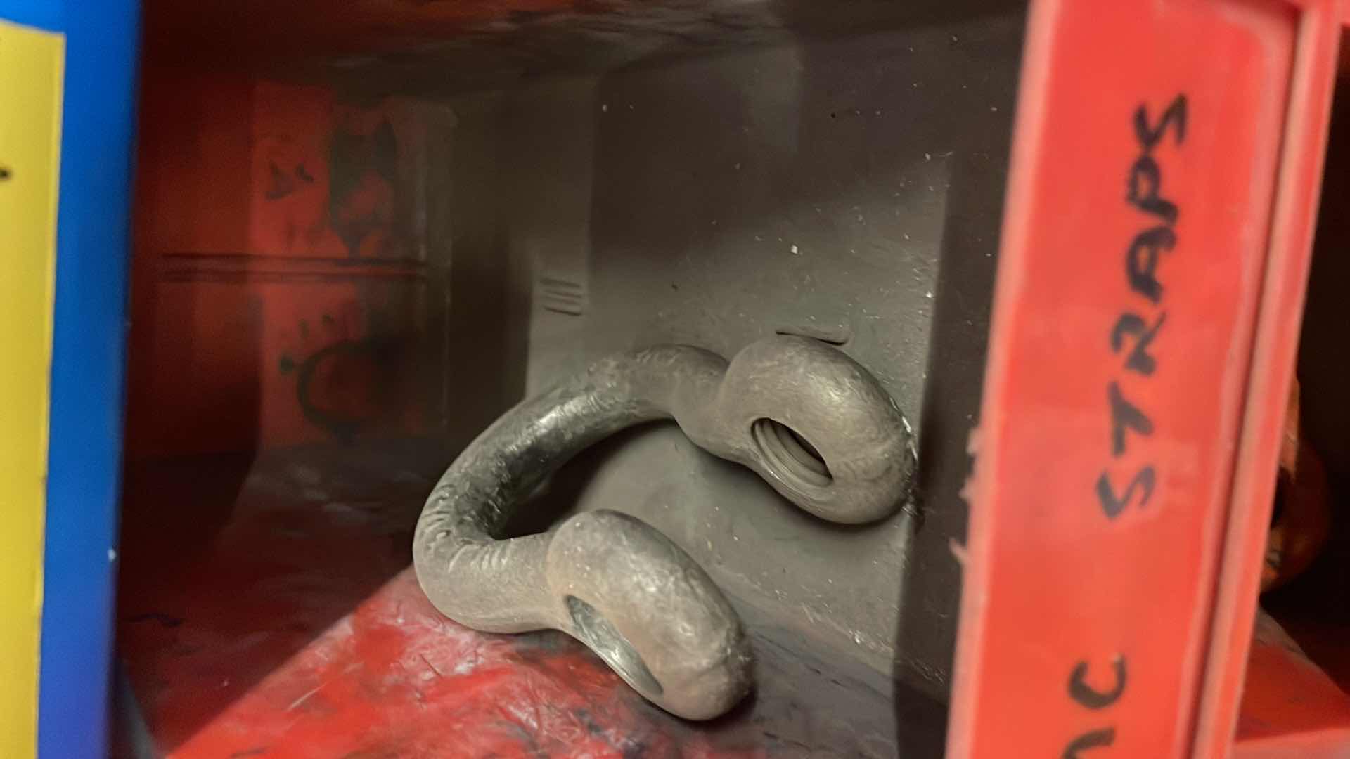 Photo 1 of CONTENT OF SHELF WIRE NUTS WIRE CONNECTORS ZIP TIES SHACKLES STORAGE BINS
