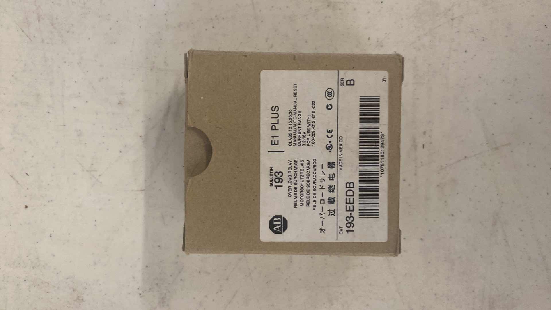 Photo 1 of ALLEN BRADLEY BULLETIN 193 E1 PLUS OVERLOAD RELAY