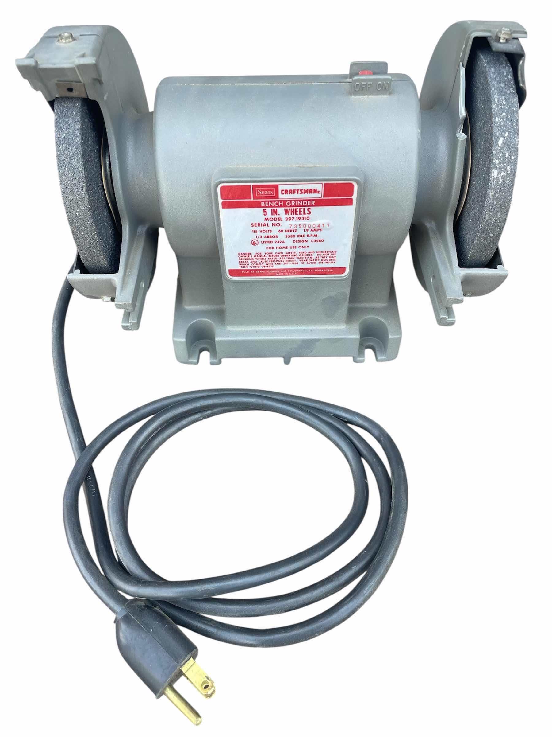 Photo 1 of CRAFTSMAN BENCH GRINDER 5”