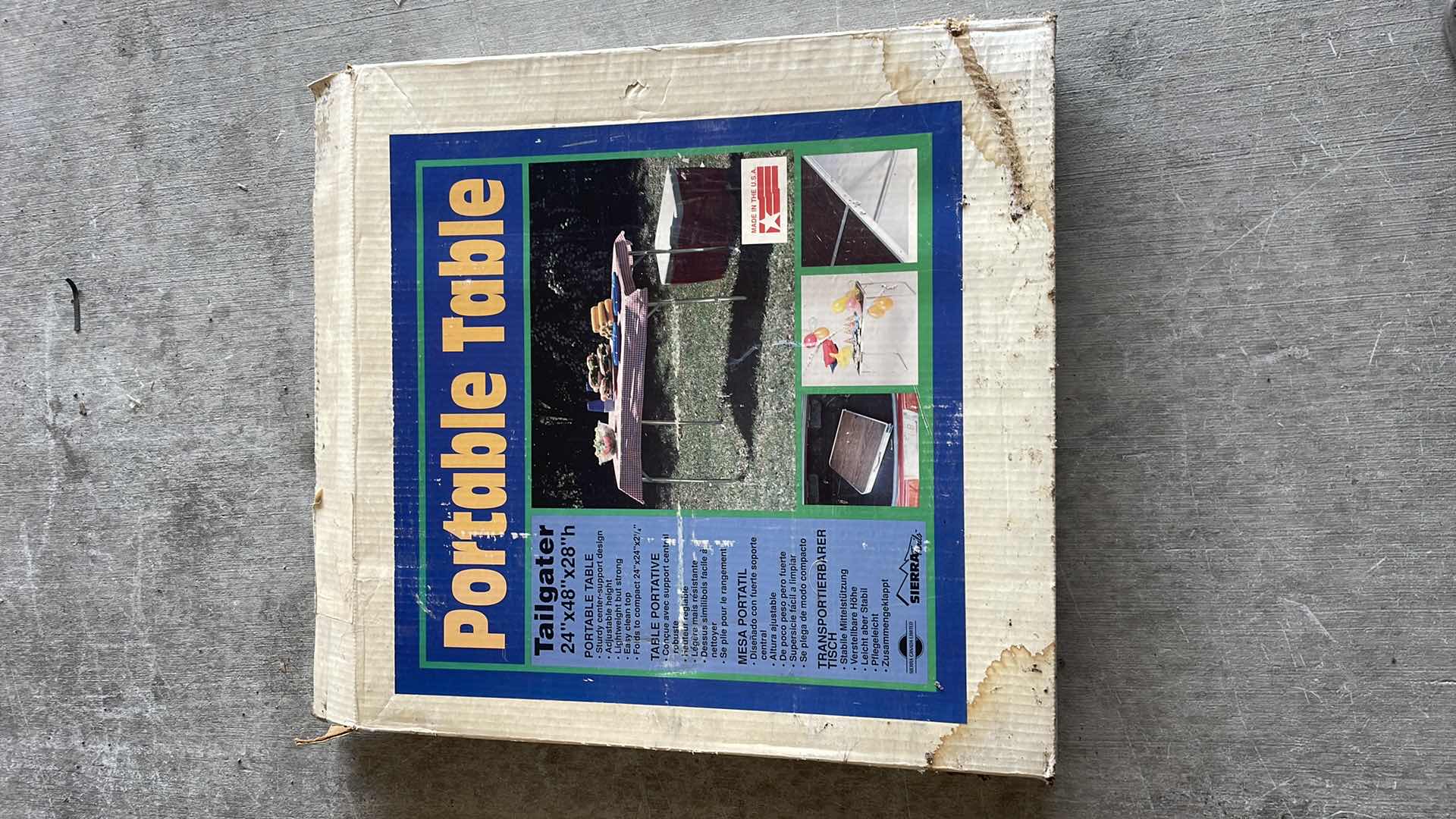 Photo 1 of PORTABLE TABLE TAILGATOR 24”x48”x 28”