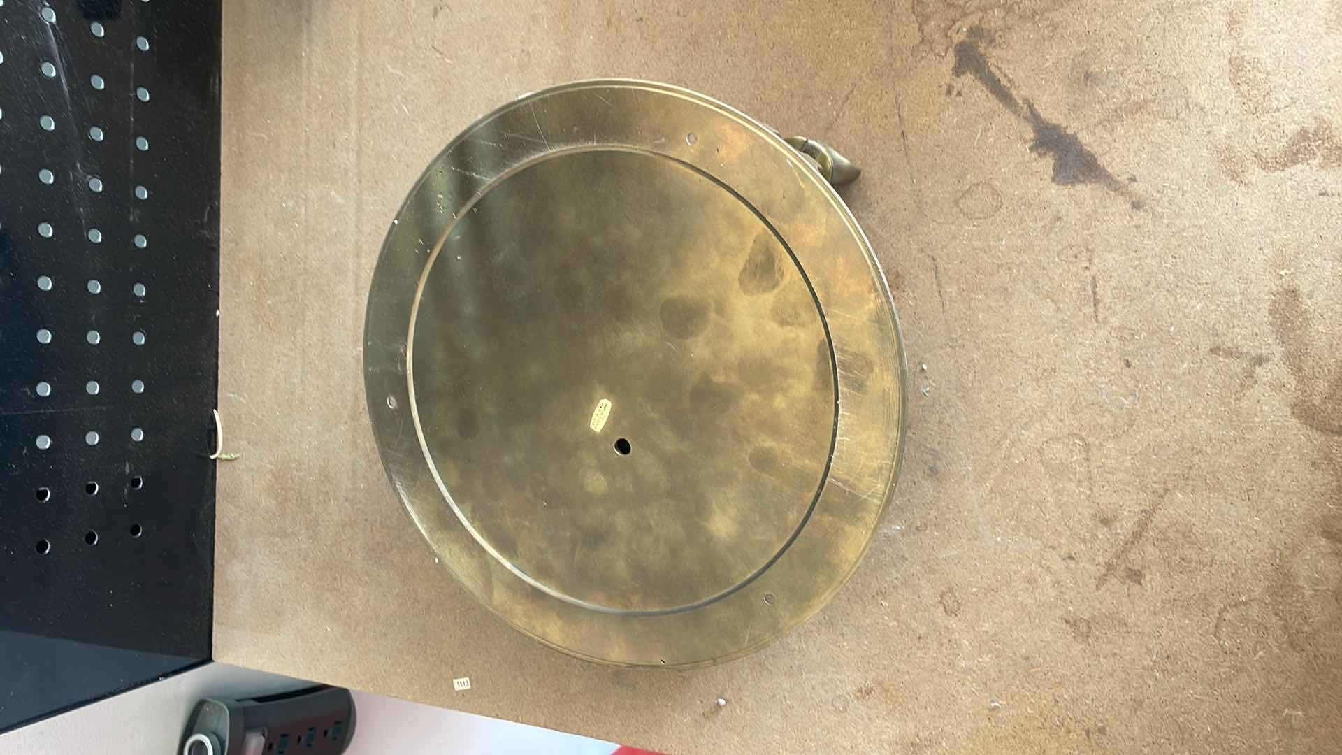 Photo 1 of BRASS BAROMETER NAUTICAL PORTHOLE WEATHER BEVELED GLASS