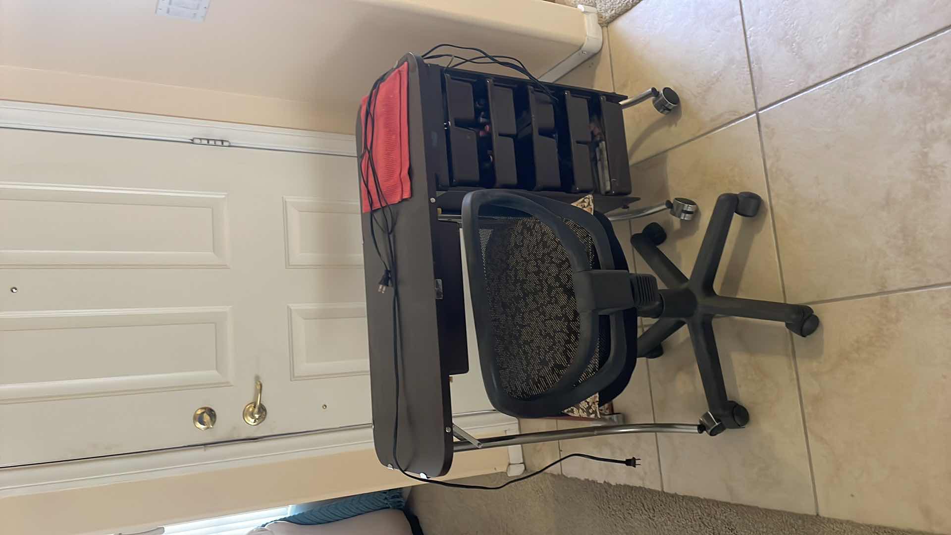 Photo 1 of MANICURE TABLE AND CHAIR WITH CONTENTS 36”x16”x30”