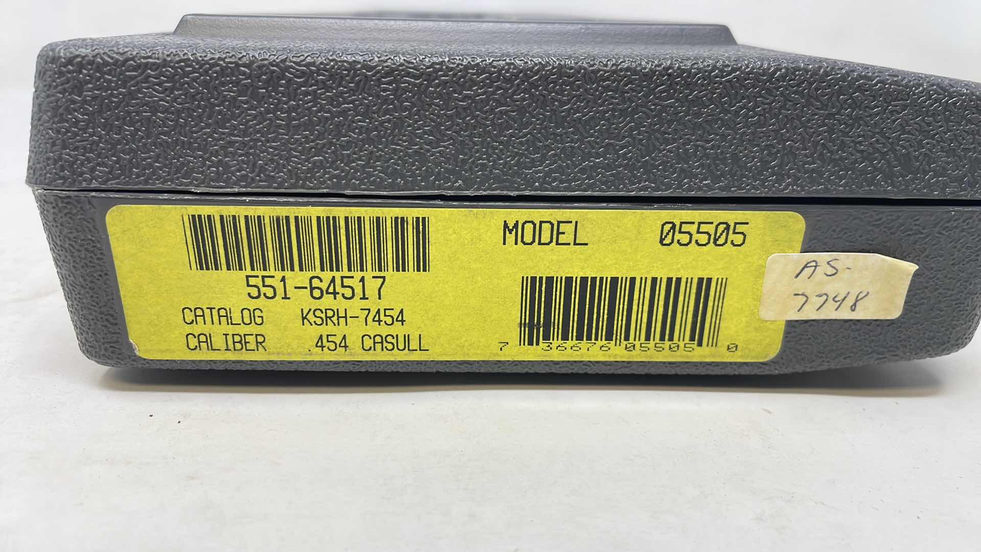 Photo 1 of RUGER CALIBER: 454 CASULL HARD CASE WITH LOCK