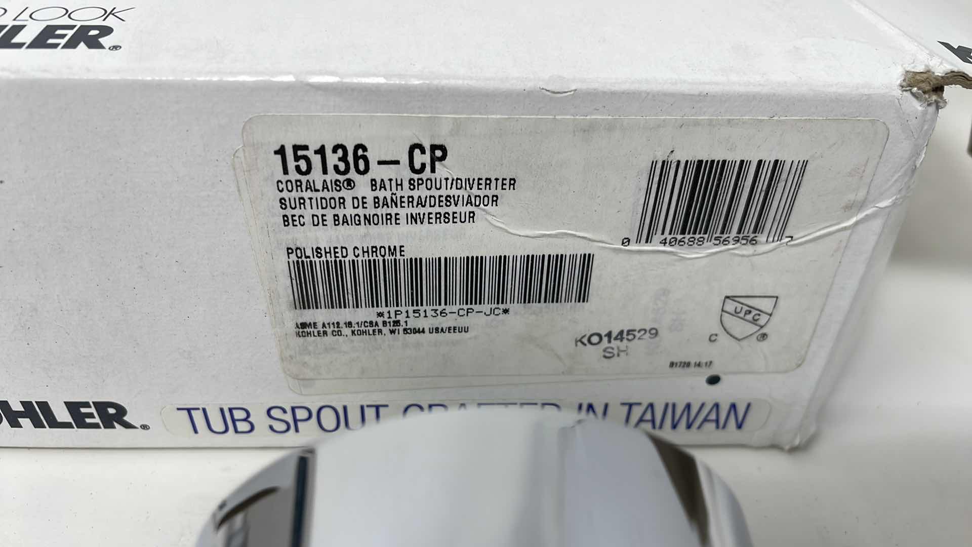 Photo 1 of KOHLER CORALAIS VALVETRIM & LEVER & BATH SPOUT/DIVERTER