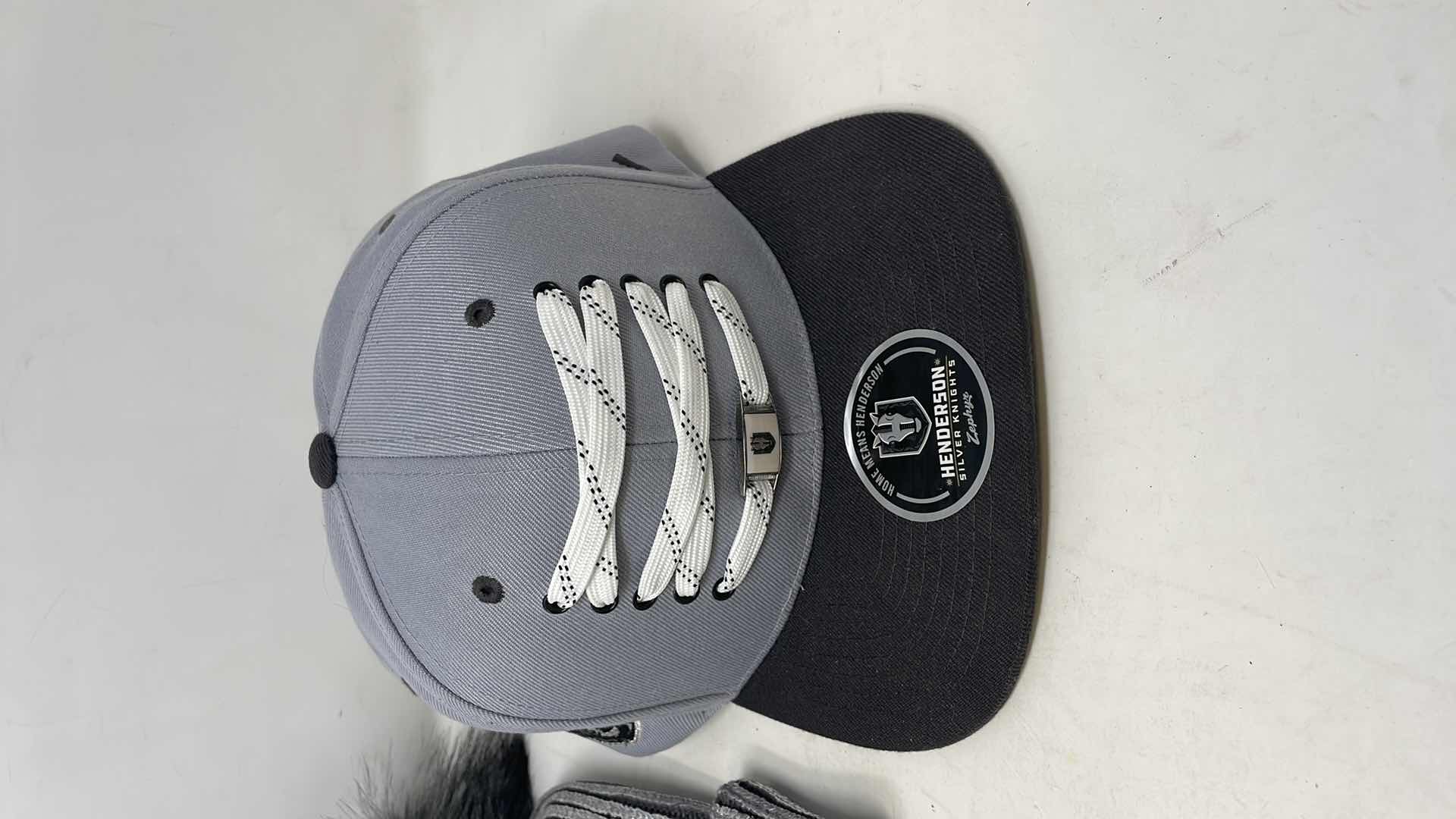 Photo 1 of HENDERSON SILVER KNIGHTS SNAP BACK ZEPHYR LACER COLLECTION HAT AND SILVER AND BLACK POM BEANIE NEW