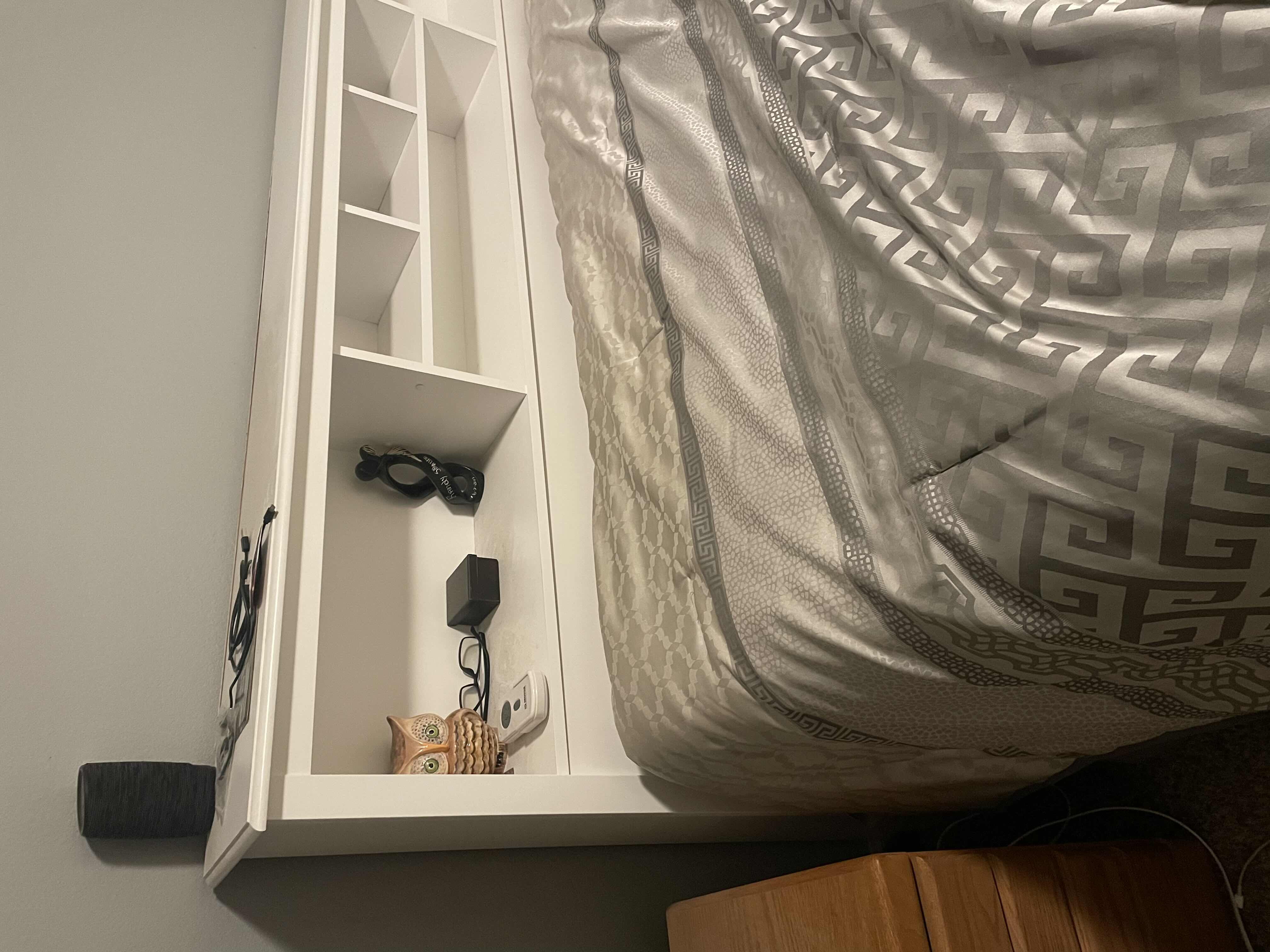 Photo 1 of KING BED HEAD BOARD 82”x 12”x 42-1/2” WHITE CONTENTS NOT INCLUDED