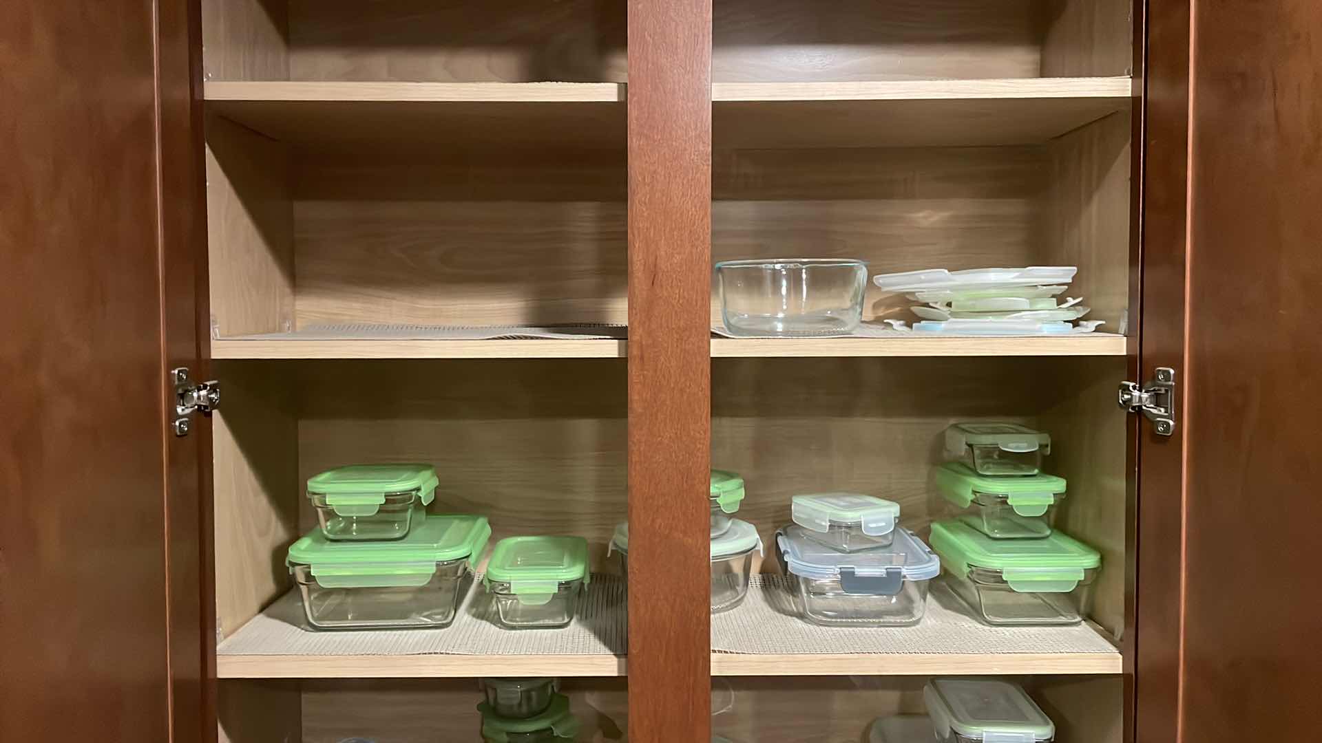 Photo 1 of CONTENTS ON SHELVES GLASS STORAGE CONTAINER