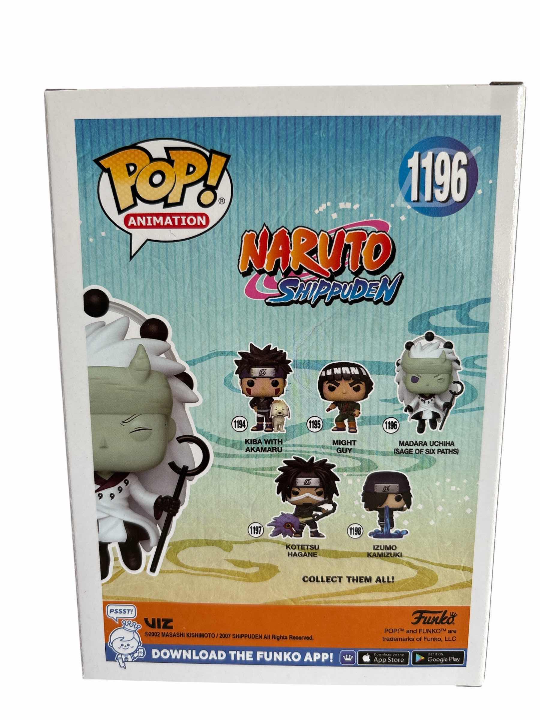 Photo 1 of NIB FUNKO POO NARUTO SHIPPUDEN MADARA UCHIHA