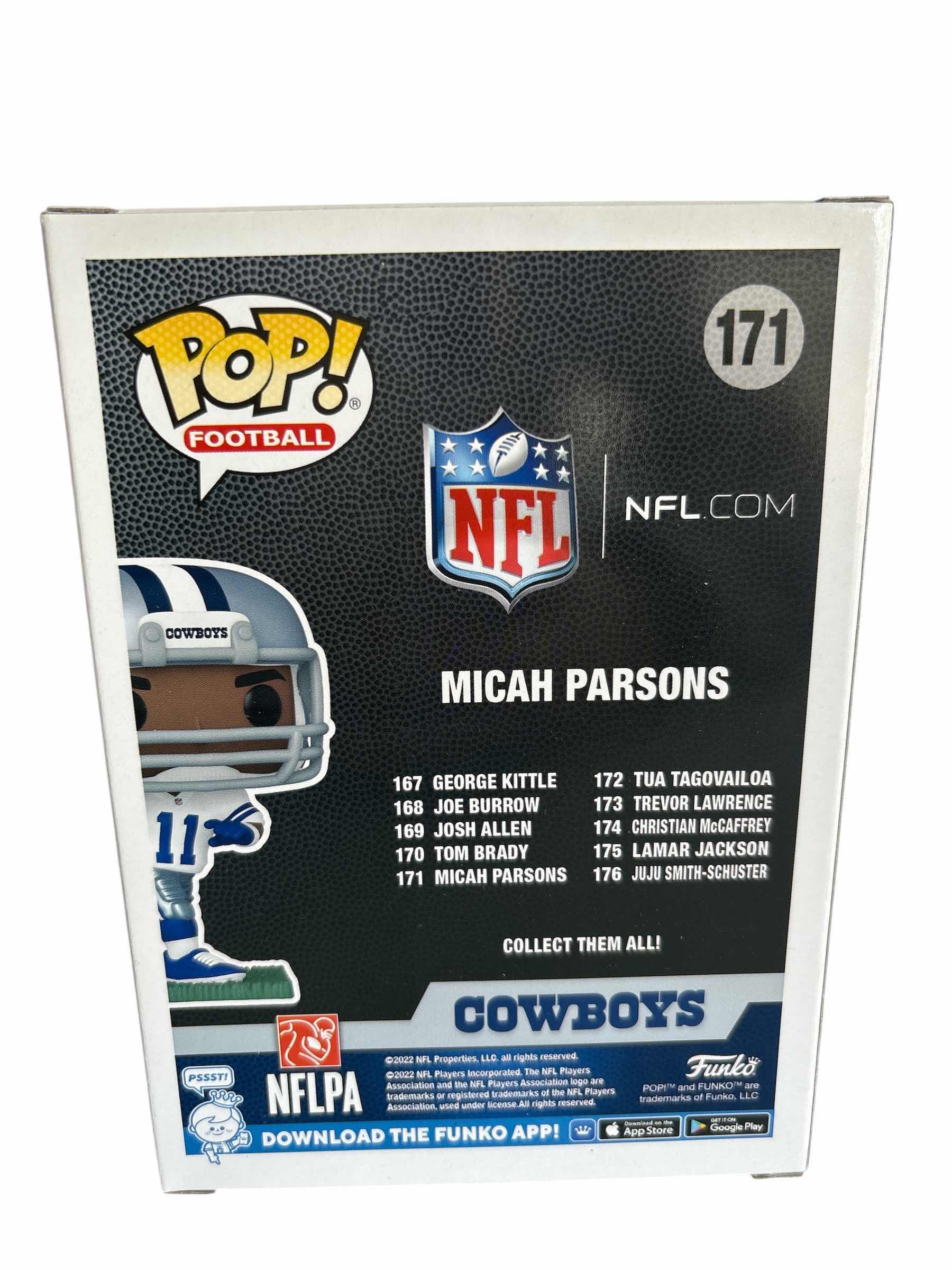 Photo 1 of NIB FUNKO POP COWBOYS MICAH PARSONS