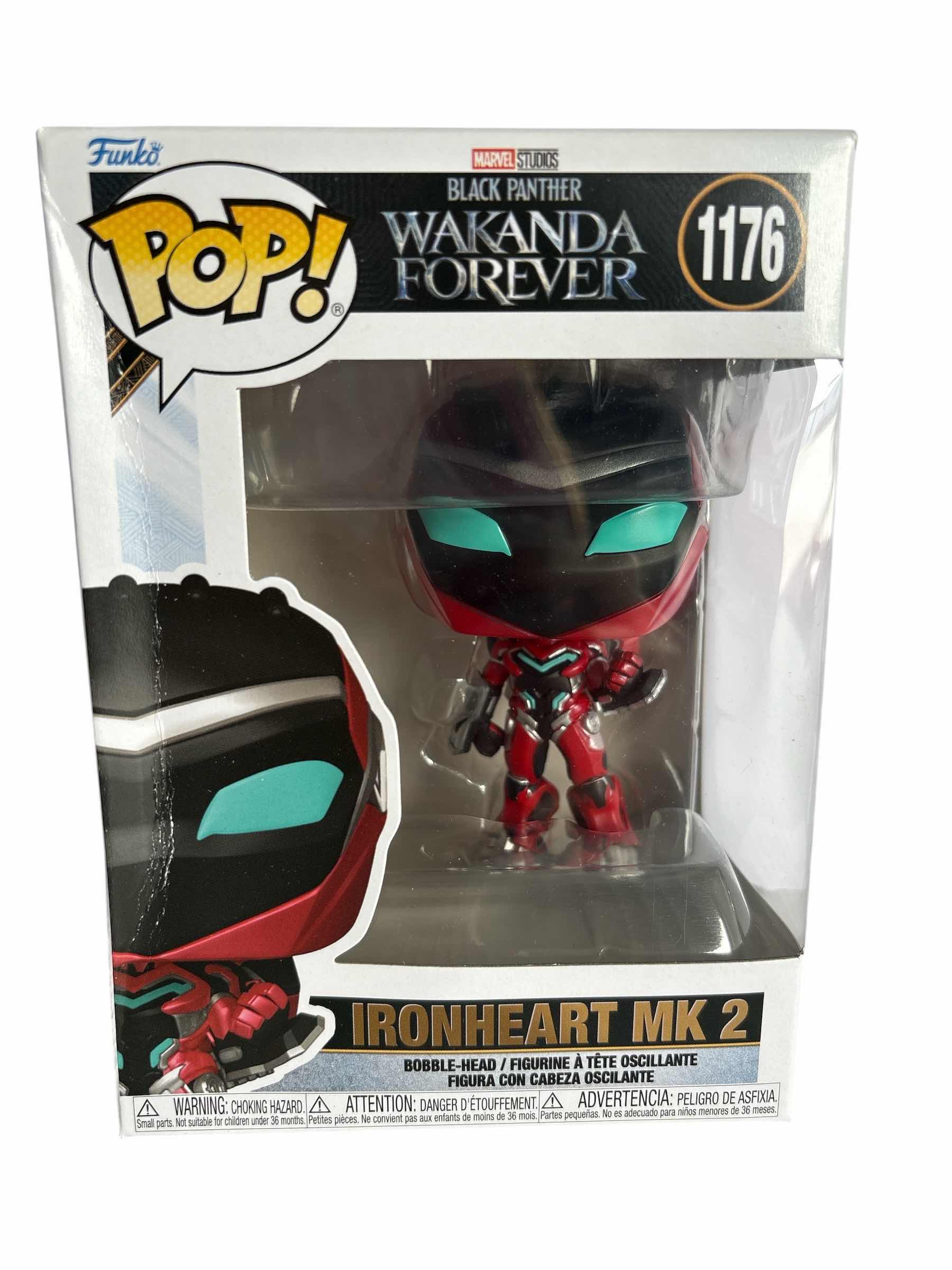 Photo 1 of NIB FUNKO POP BLACK PANTHER WAKANDA FOREVER IRONHEART MK 2