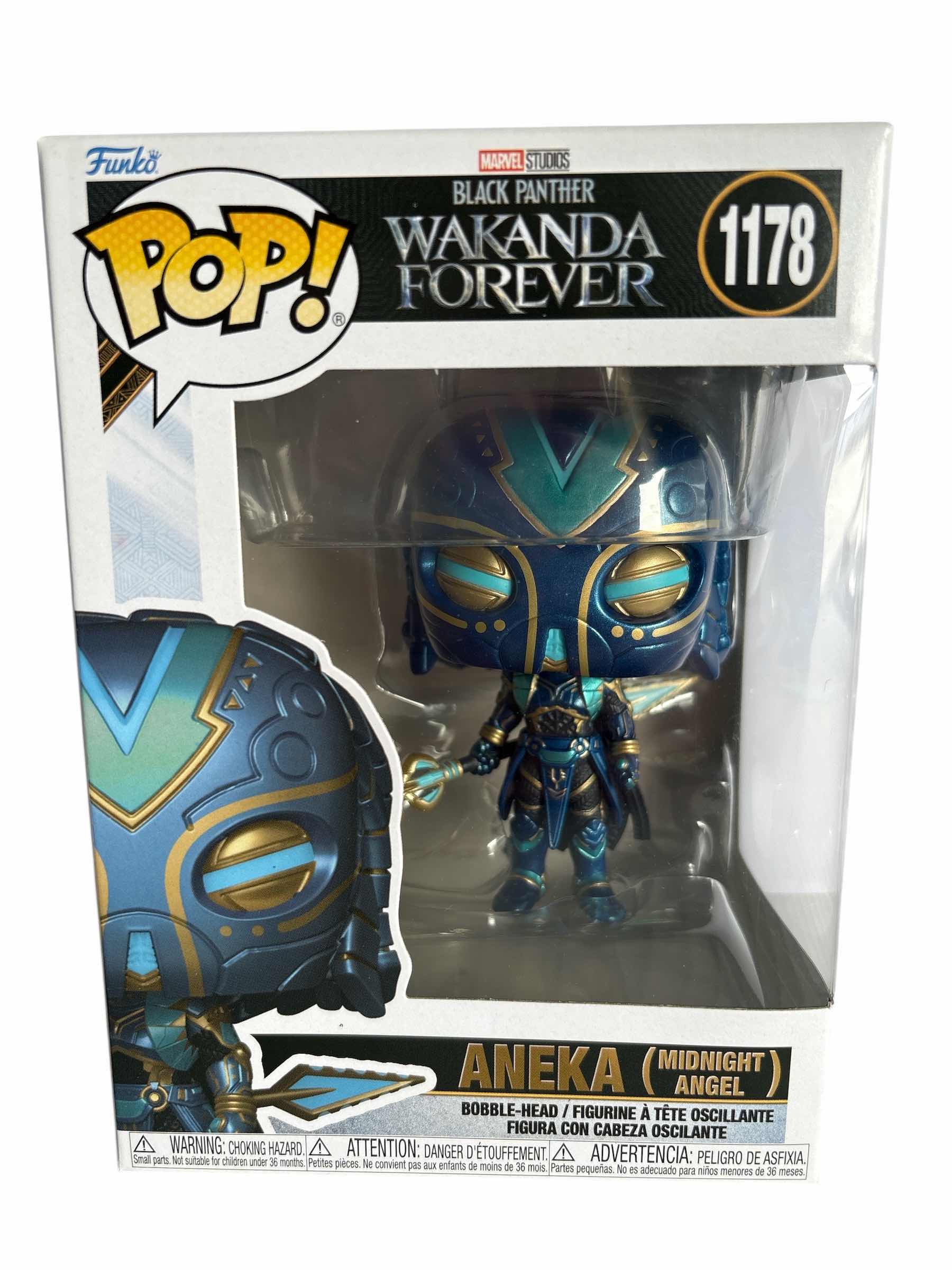 Photo 1 of NIB FUNKO POP BLACK PANTHER WAKANDA FOREVER ANEKA