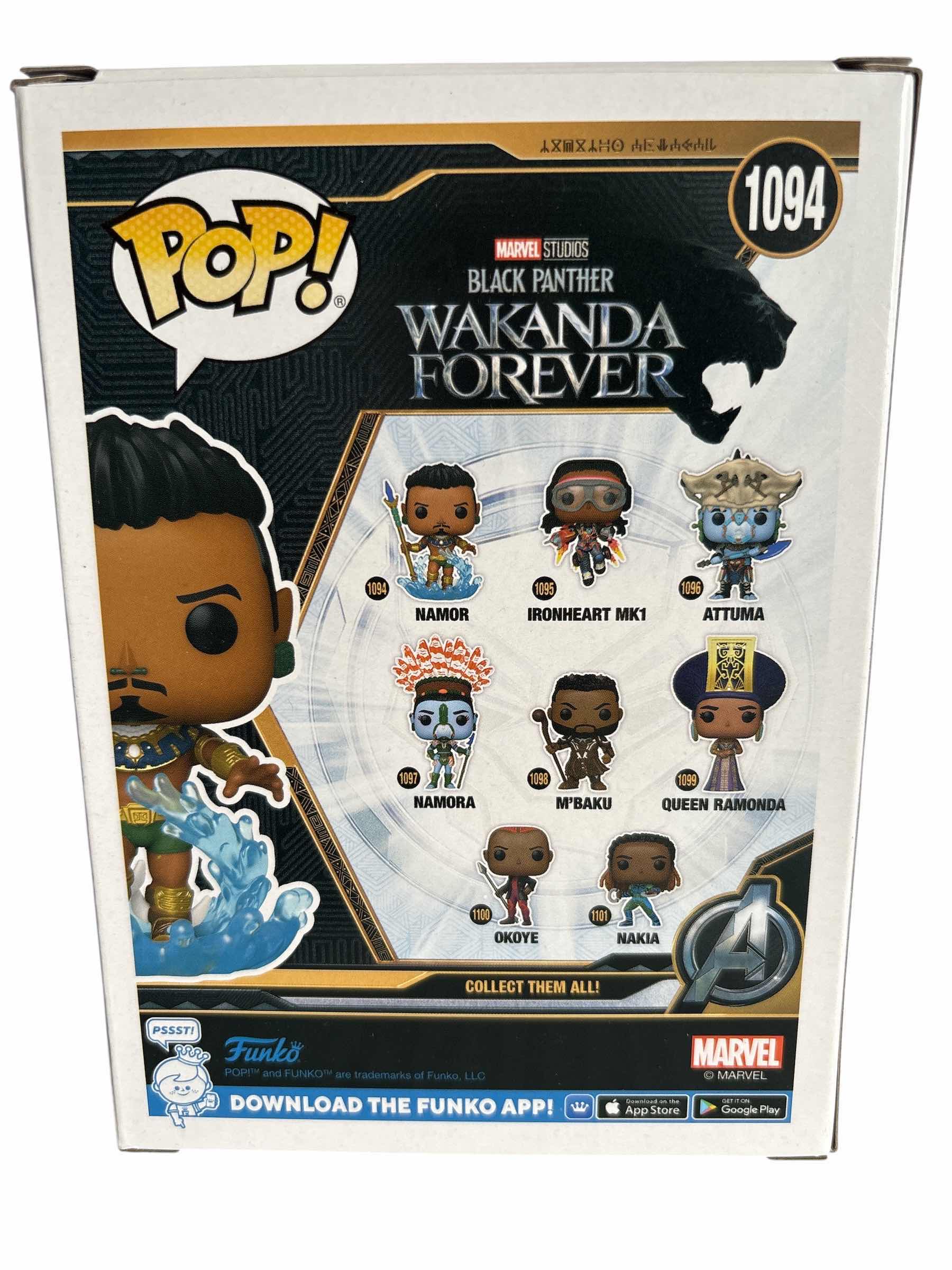 Photo 1 of NIB FUNKO POP BLACK PANTHER WAKANDA FOREVER NAMOR
