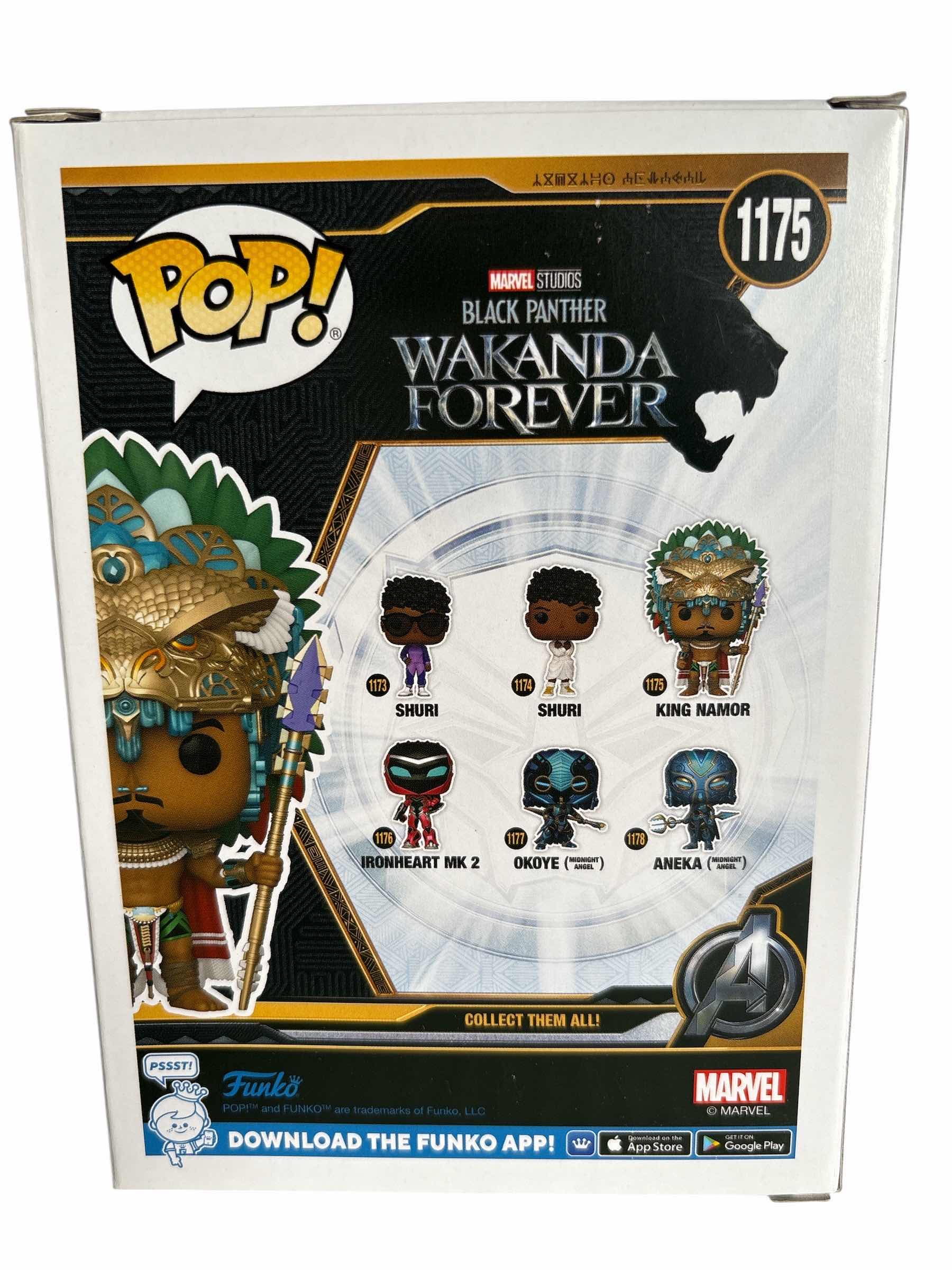 Photo 1 of NIB FUNKO POP BLACK PANTHER WAKANDA FOREVER KING NAMOR