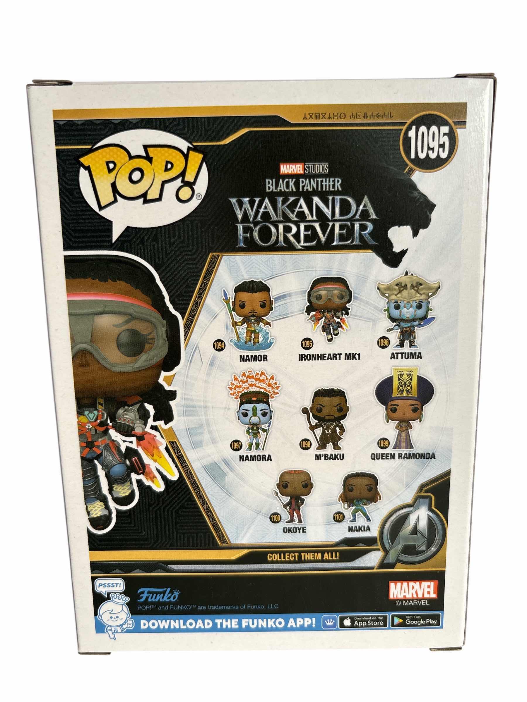 Photo 1 of NIB FUNKO POP BLACK PANTHER WAKANDA FOREVER IRONHEART MK1