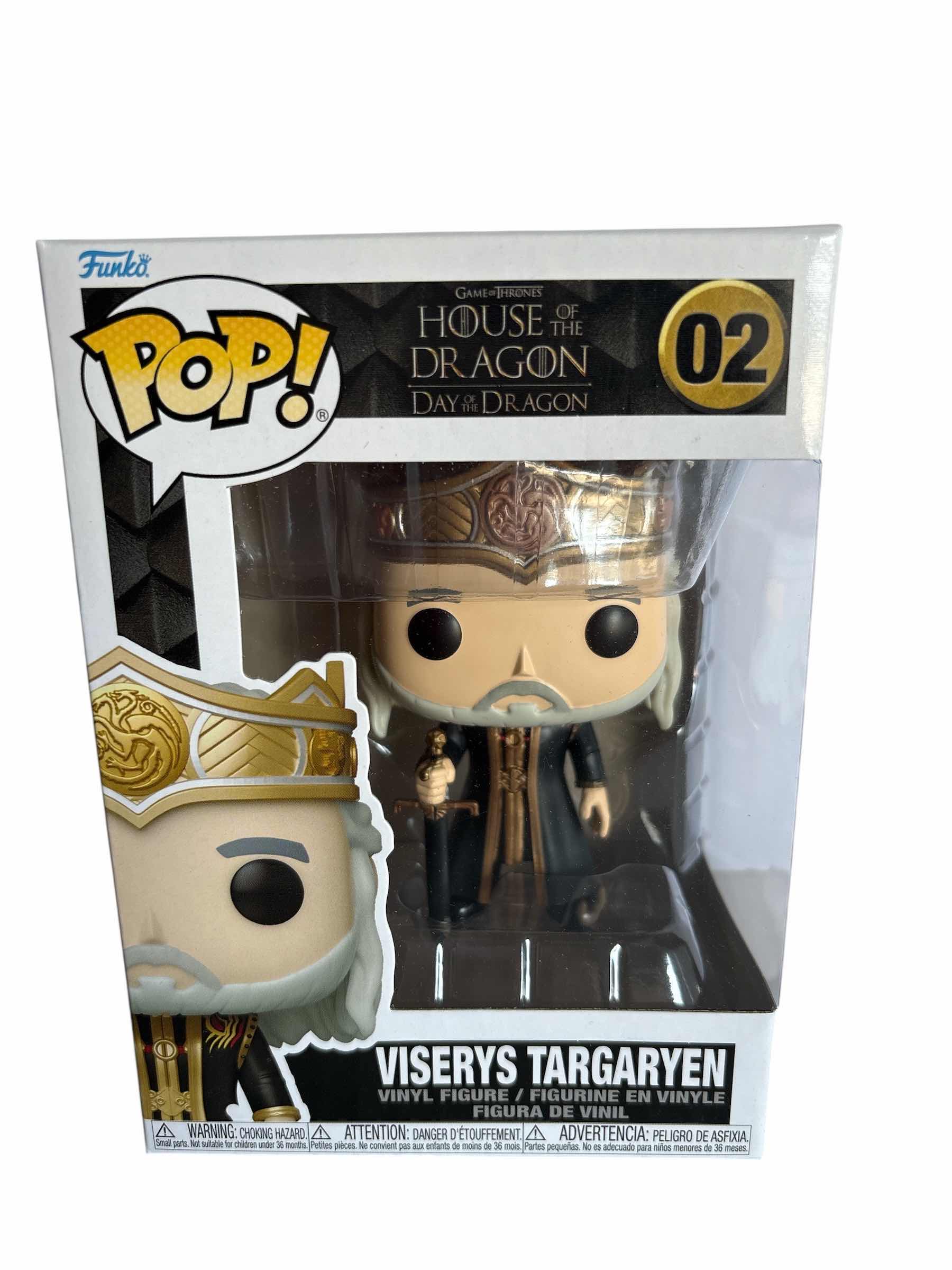 Photo 1 of NIB FUNKO POP GAMES OF THRONES VISERYS TARGARYEN