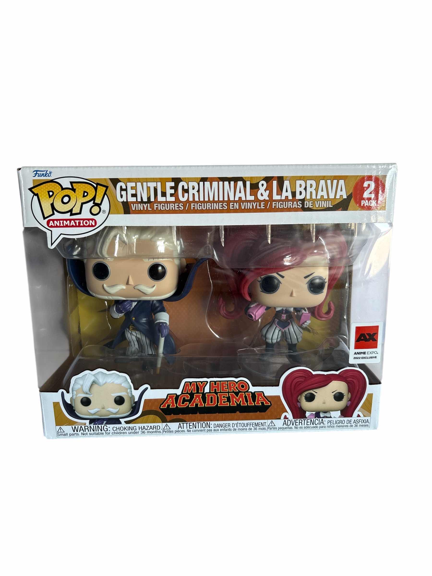 Photo 1 of NIB MY HERO ACADEMIA FUNKO POP GENTLE CRIMINAL
& LA BRAVE