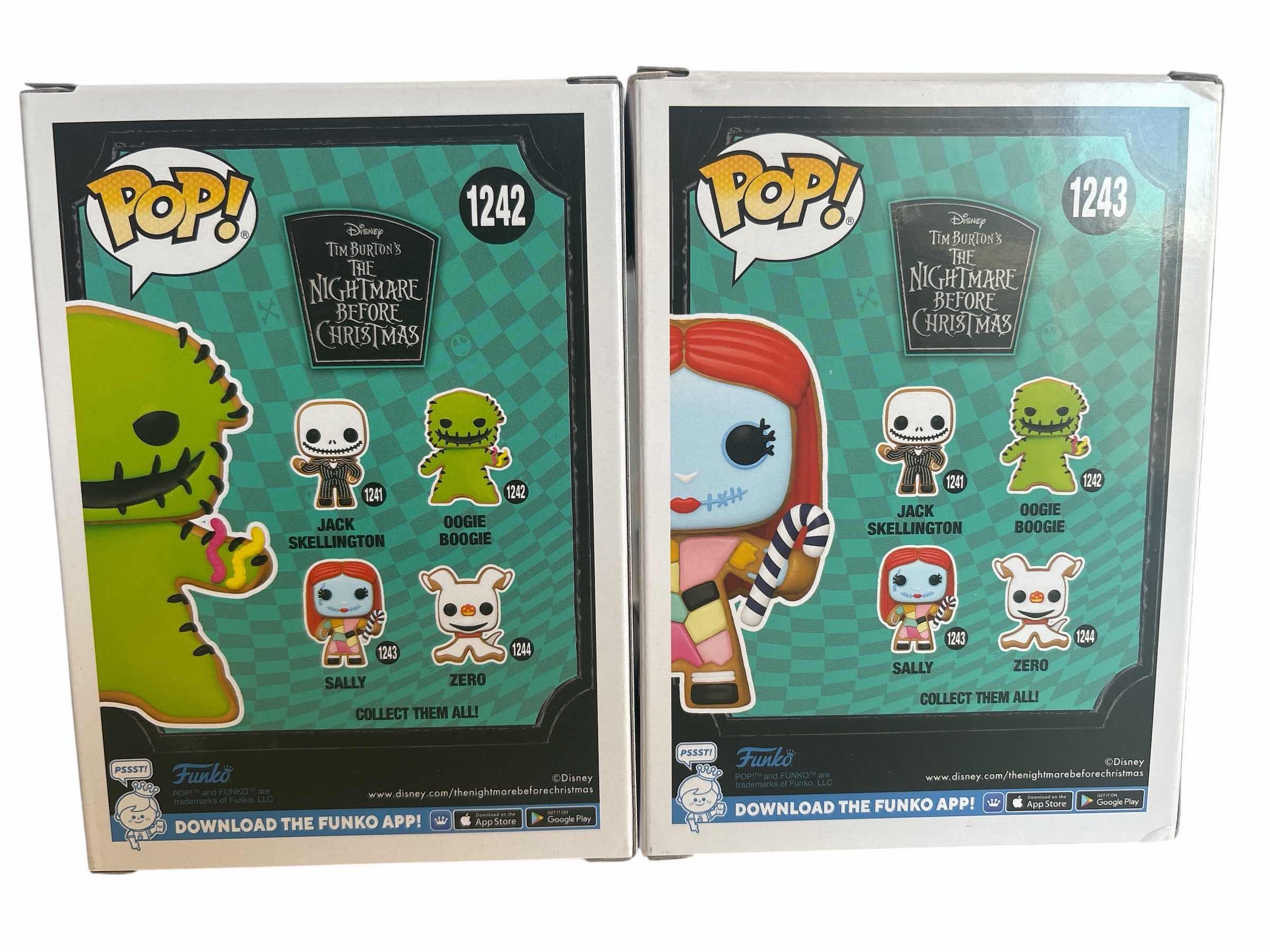 Photo 1 of (2)PCS NIB FUNKO POP DISNEY OOGIE BOOGIE AND SALLY