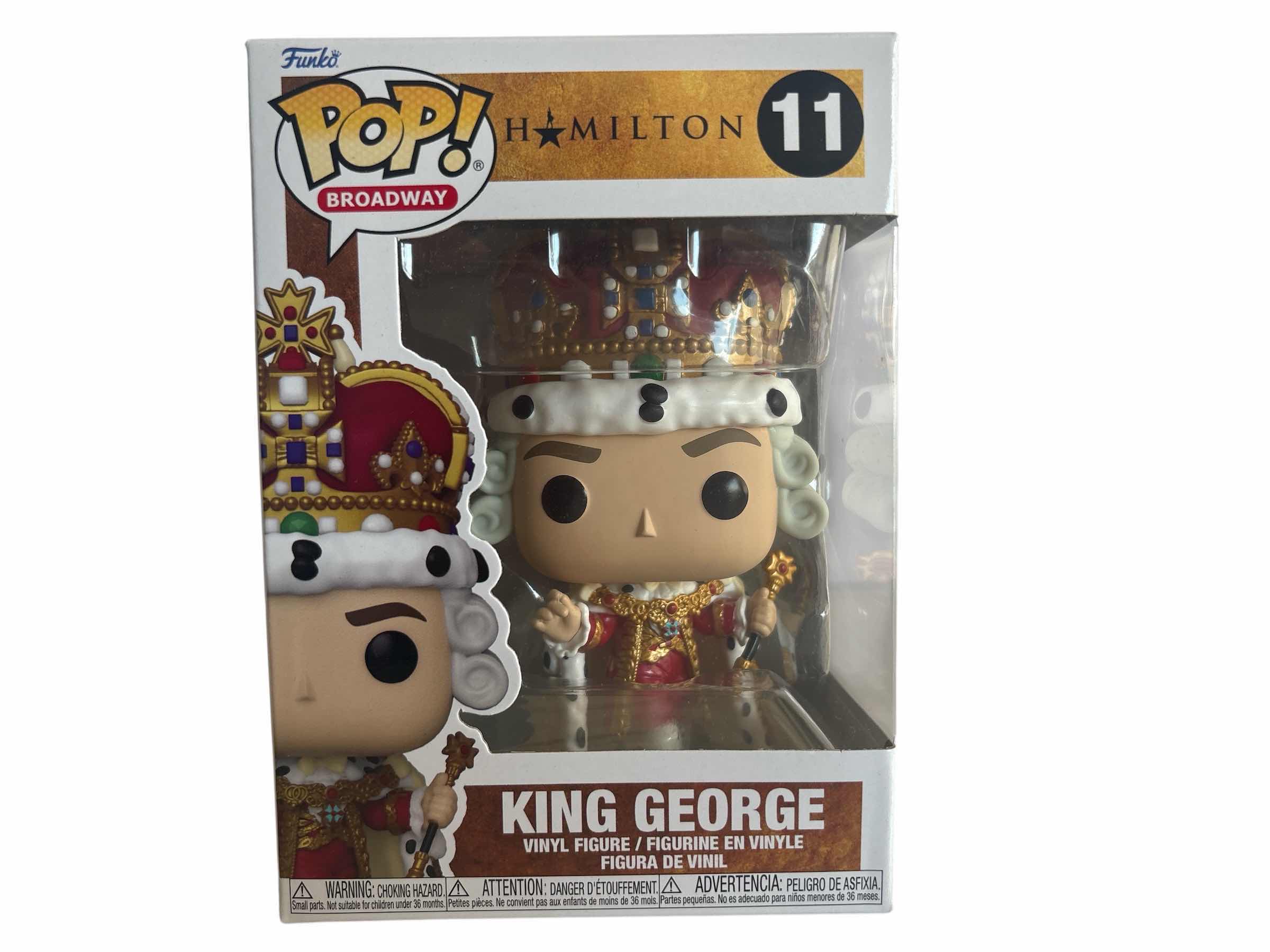 Photo 1 of NIB FUNKO POP HAMILTON KING GEORGE
