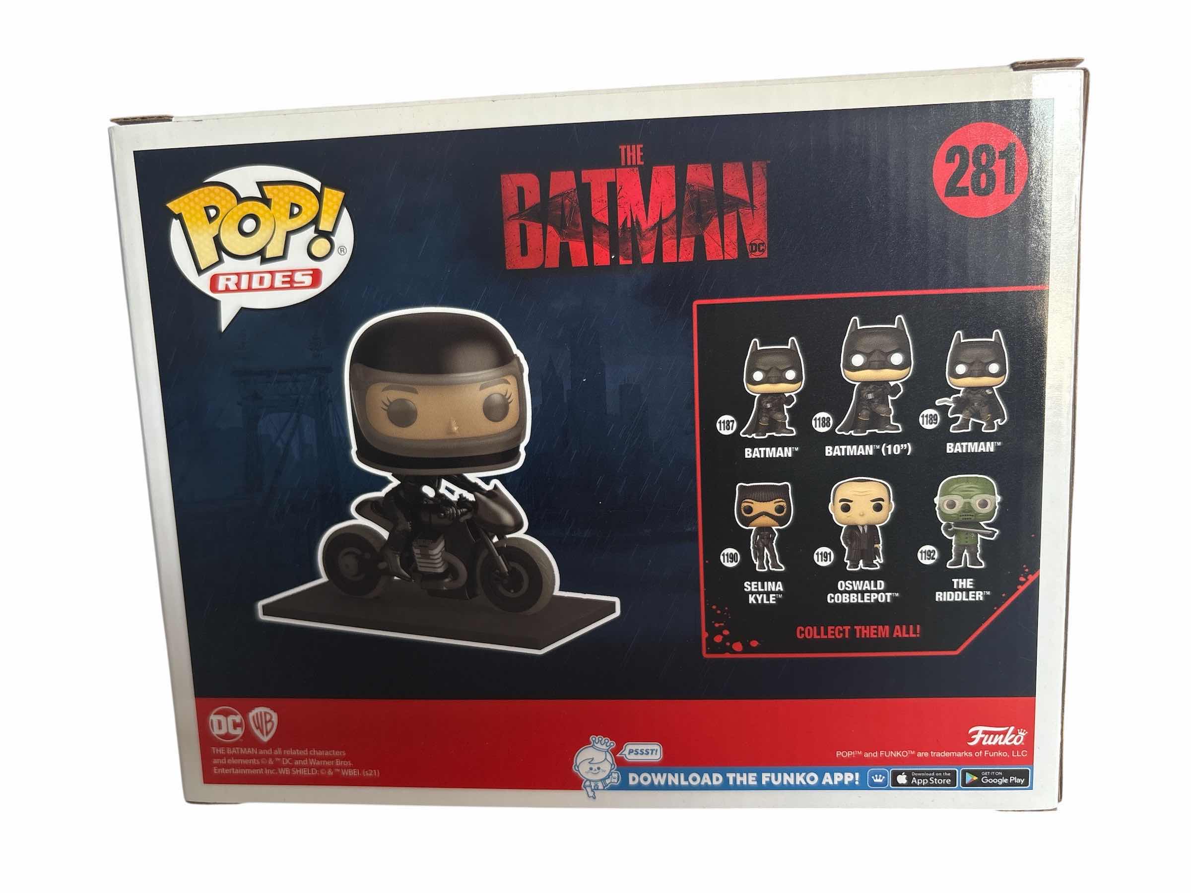 Photo 1 of NIB FUNKO POP BATMAN SELINA ON MOTORCYCLE