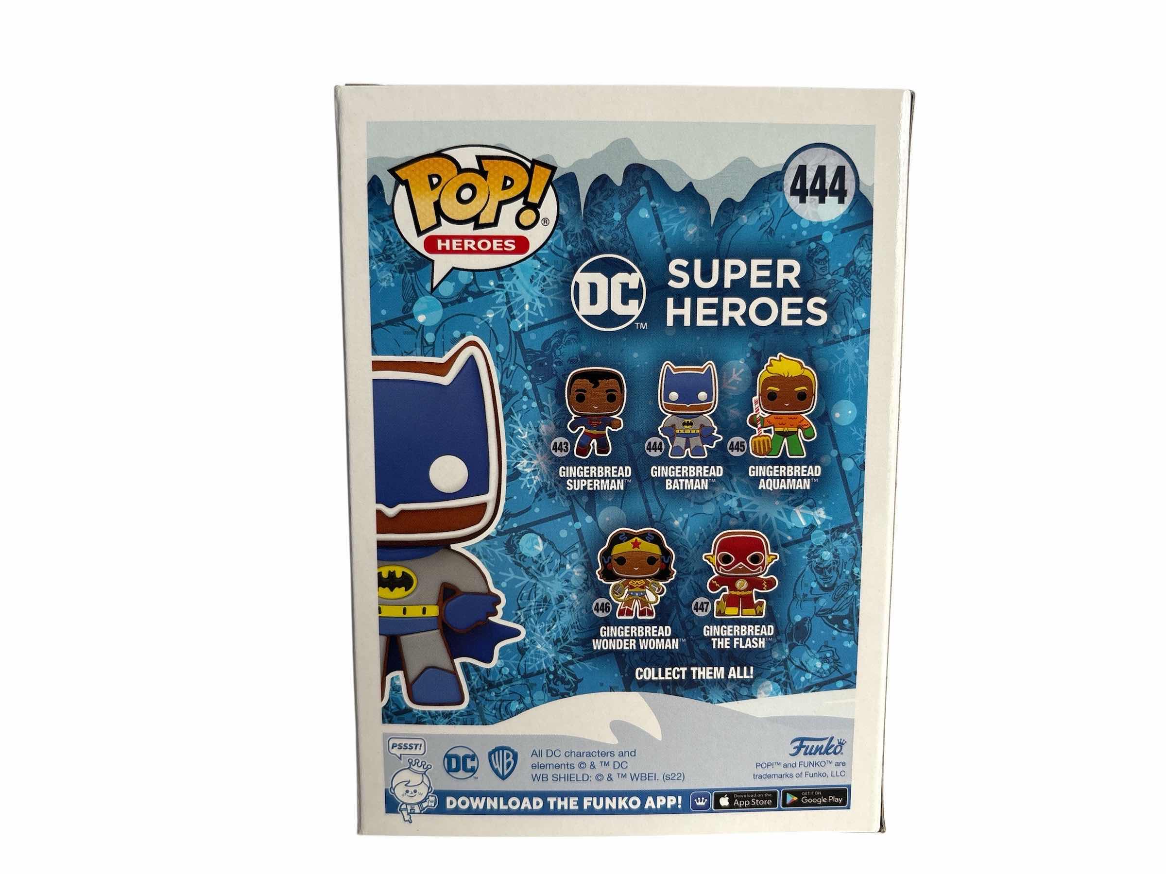 Photo 1 of NIB FUNKO POP DC SUOER HEREOS GINGERBREAD BATMAN