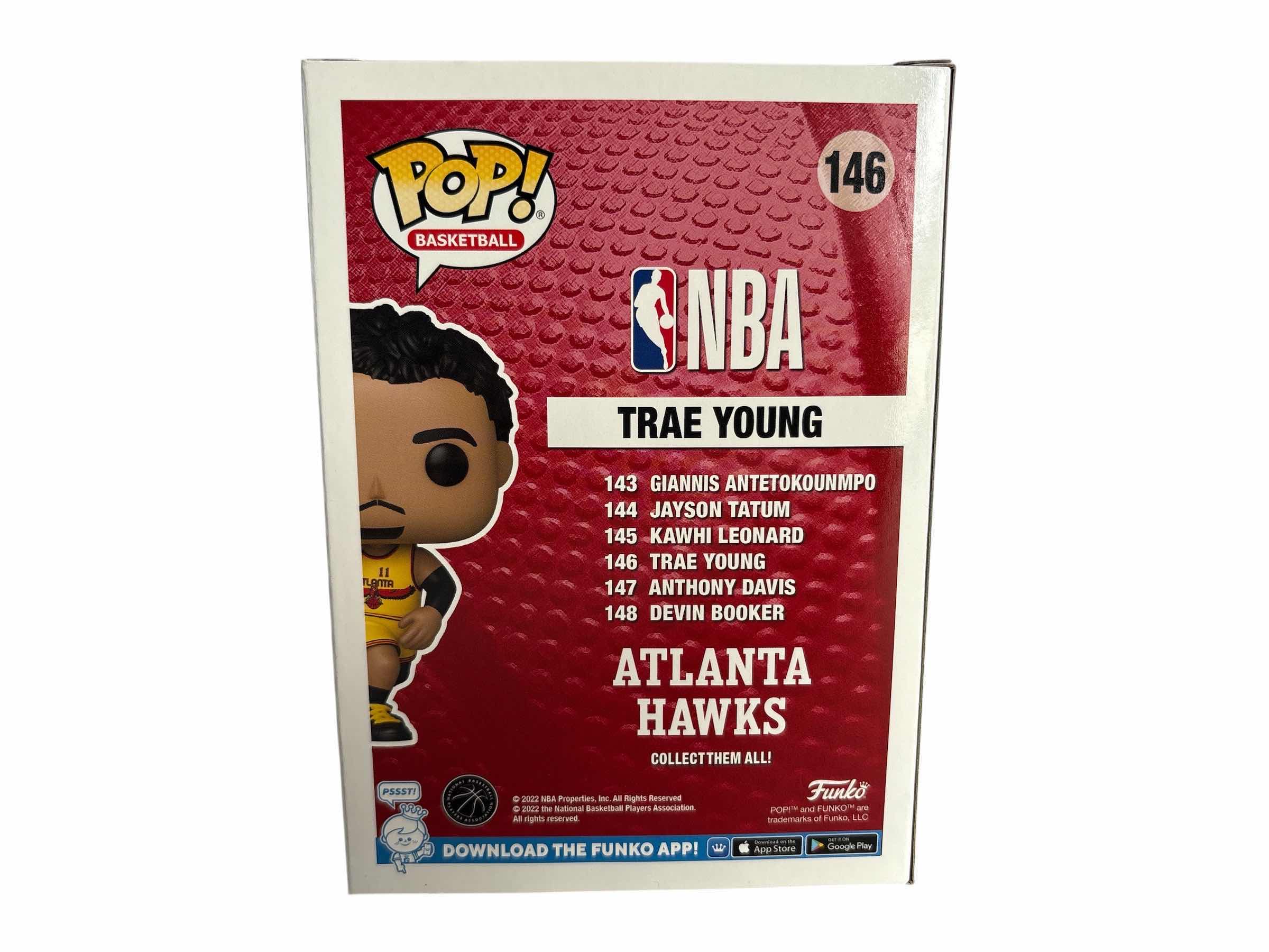 Photo 1 of NIB FUNKO POP ATLANTA HAWKS TRAE YOUNG