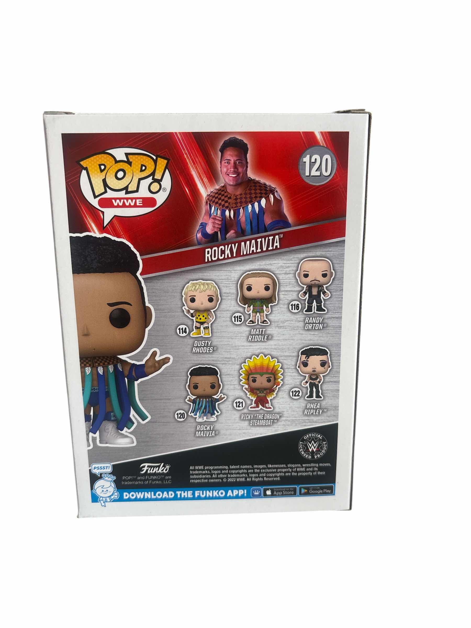 Photo 1 of NIB FUNKO POP ROCKY MAIVIA WWE