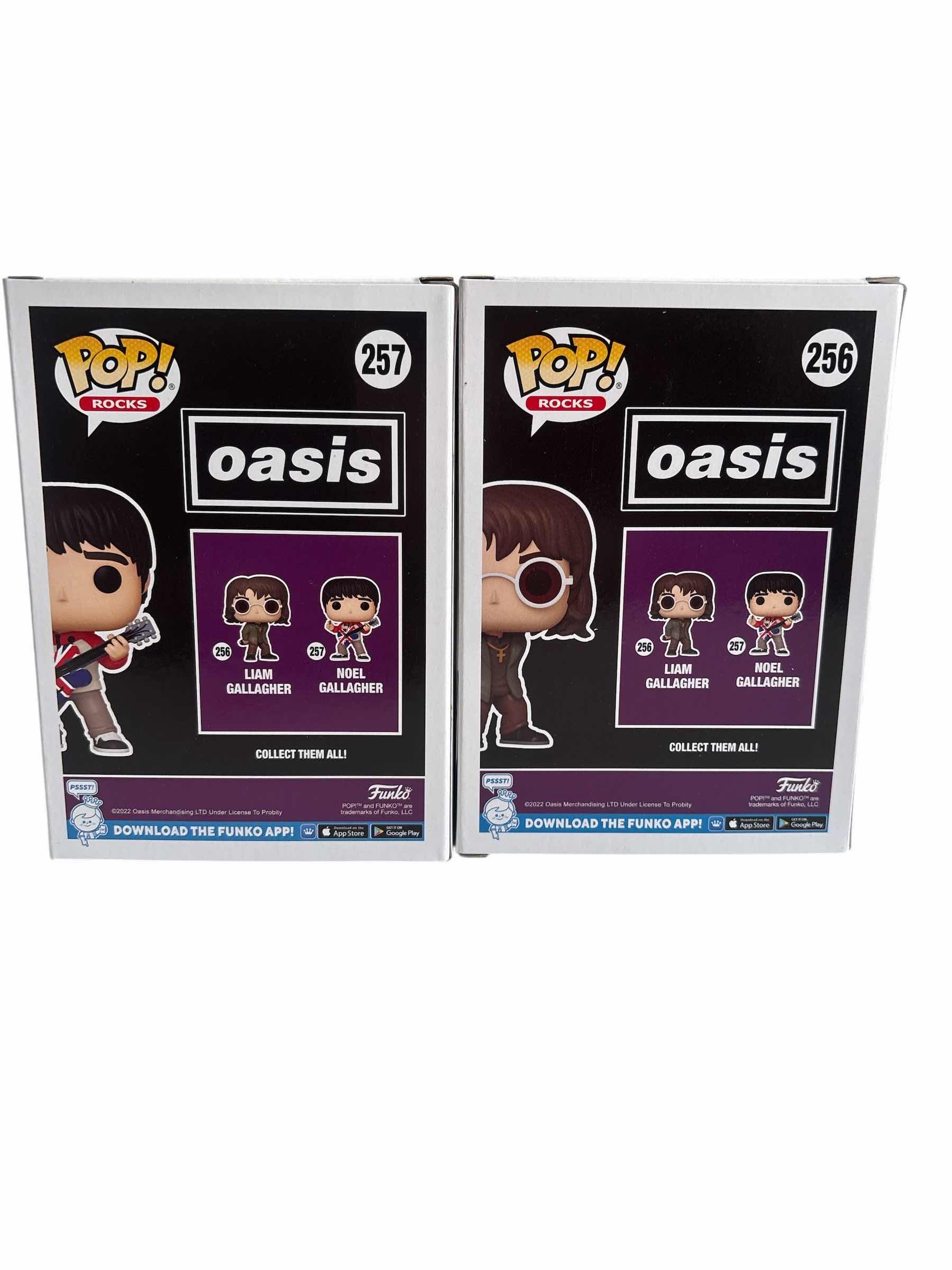 Photo 1 of 2(PCS) NIB FUNKO POP LIAM GALLAGHER & NORLLE GALLAGHER OASIS