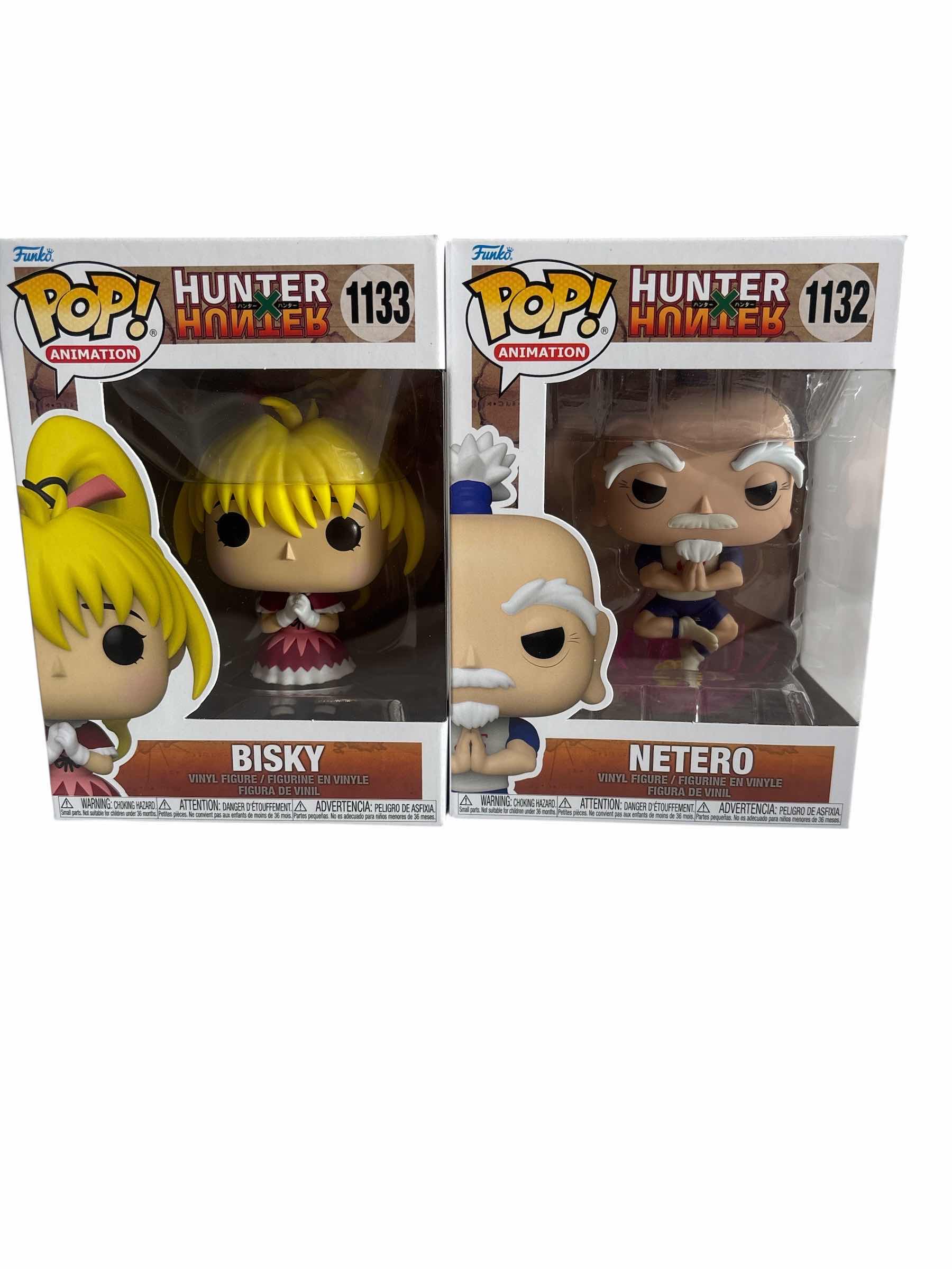 Photo 1 of 2(PCS) NIB FUNKO POP BISKY & NETERO HUNTER X HUNTER
