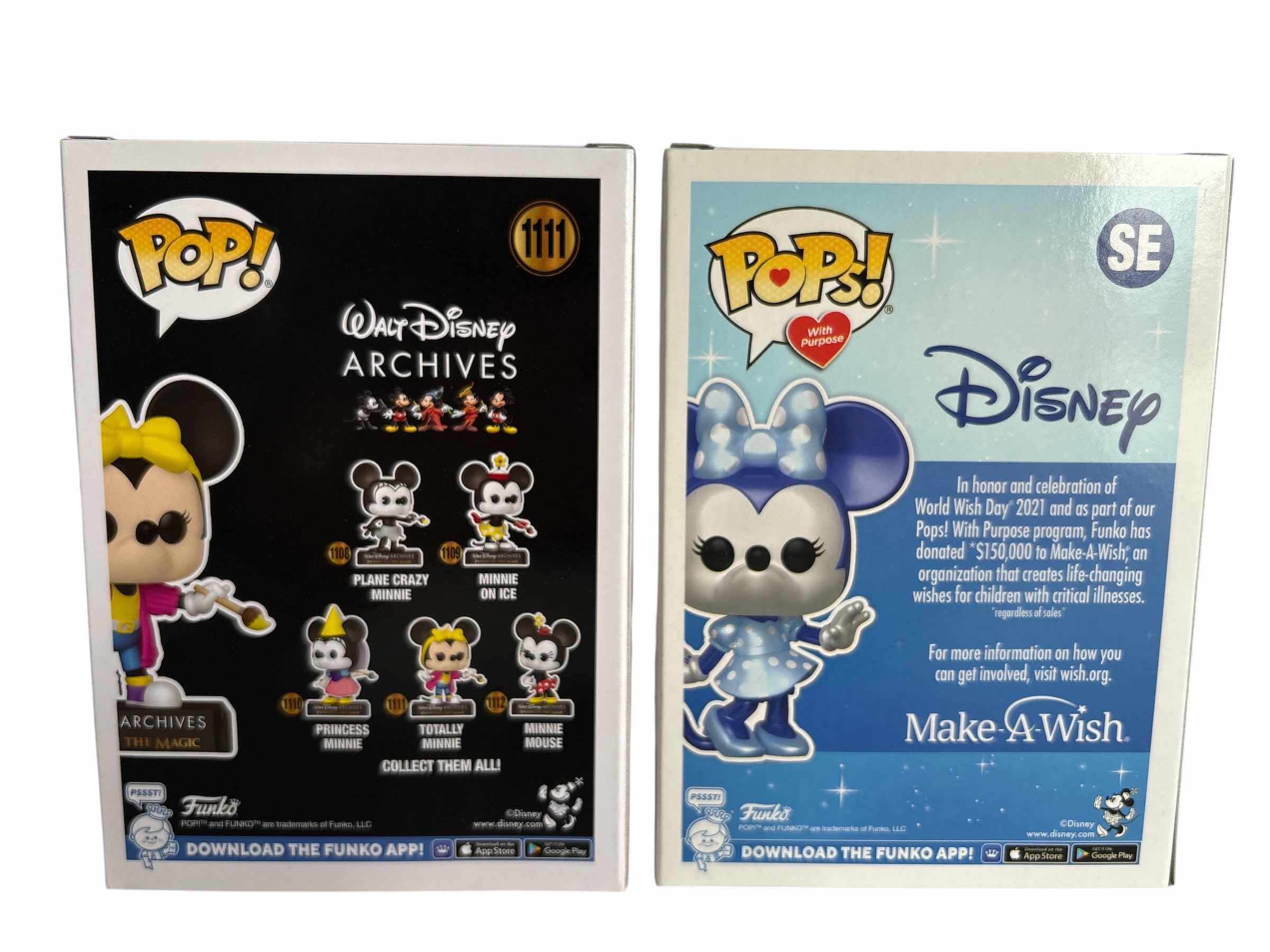 Photo 1 of (2)PCS NIB FUNKO POP DISNEY TOTALLY MINNIE & MINNIE MOUSE