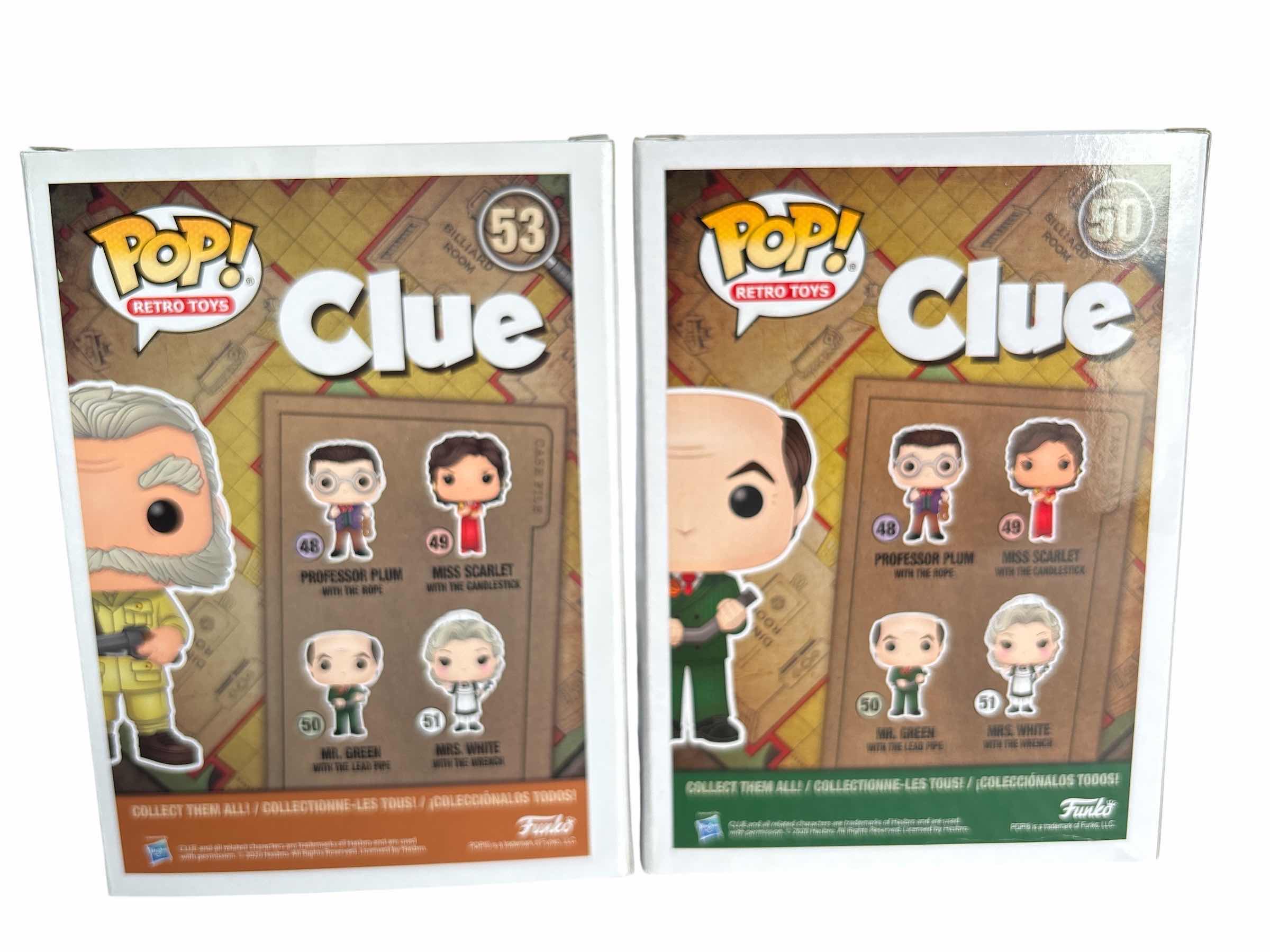 Photo 1 of 2- NIB FUNKO POP CLUE COLONEL MUSTARD&MR.GREEN
