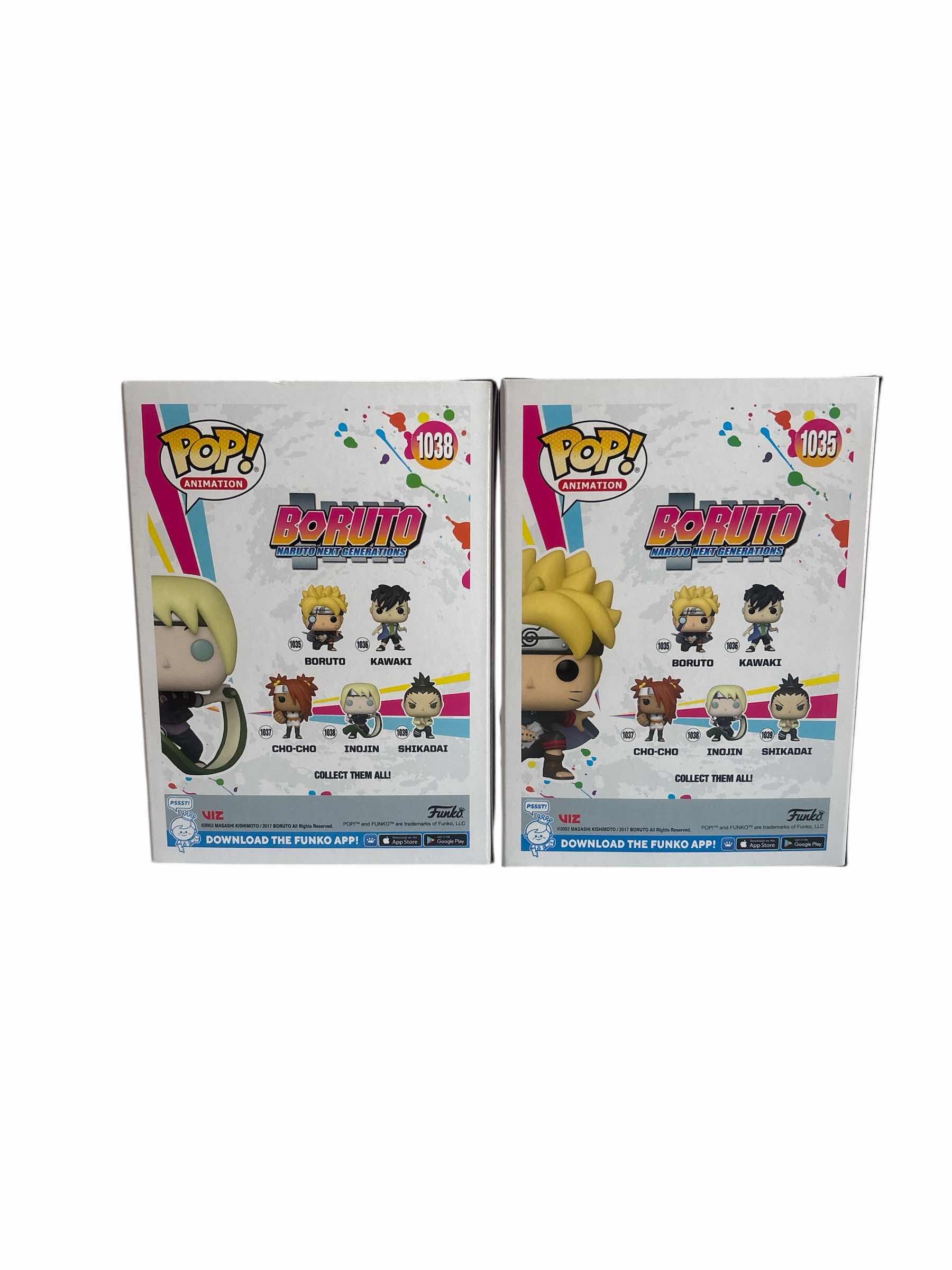 Photo 1 of 2 (PCS) NIB FUNKO POP BORUTO & INOJIN BORUTO NARUTO THE NEXT GENERATIONS
