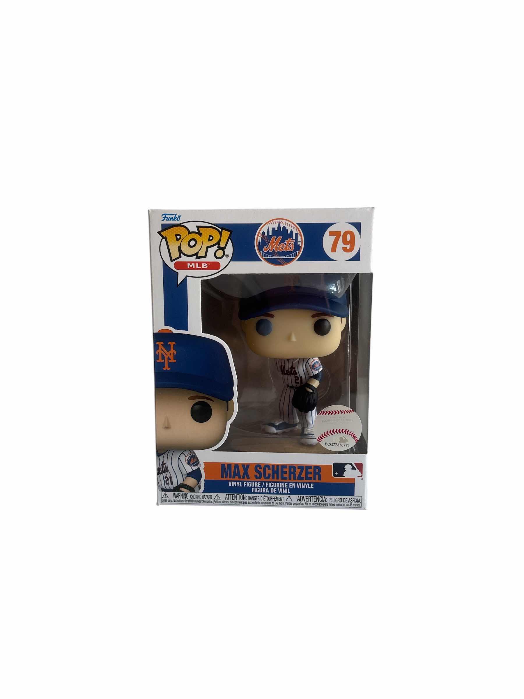 Photo 1 of NIB FUNKO POP MAX SCHERZER NEE YORK METS