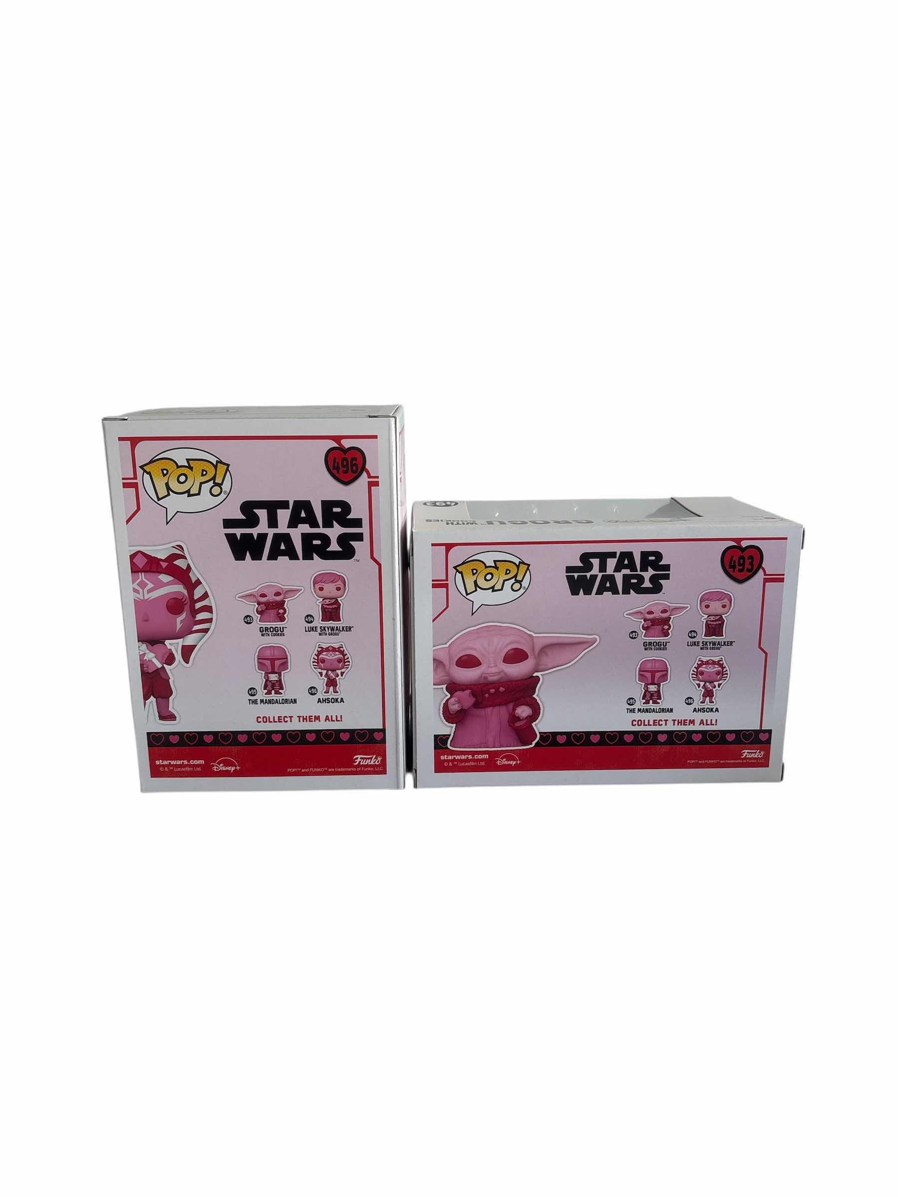 Photo 1 of (2)PCS NIB FUNKO POP GROGU & ASHOKA STAR WARS