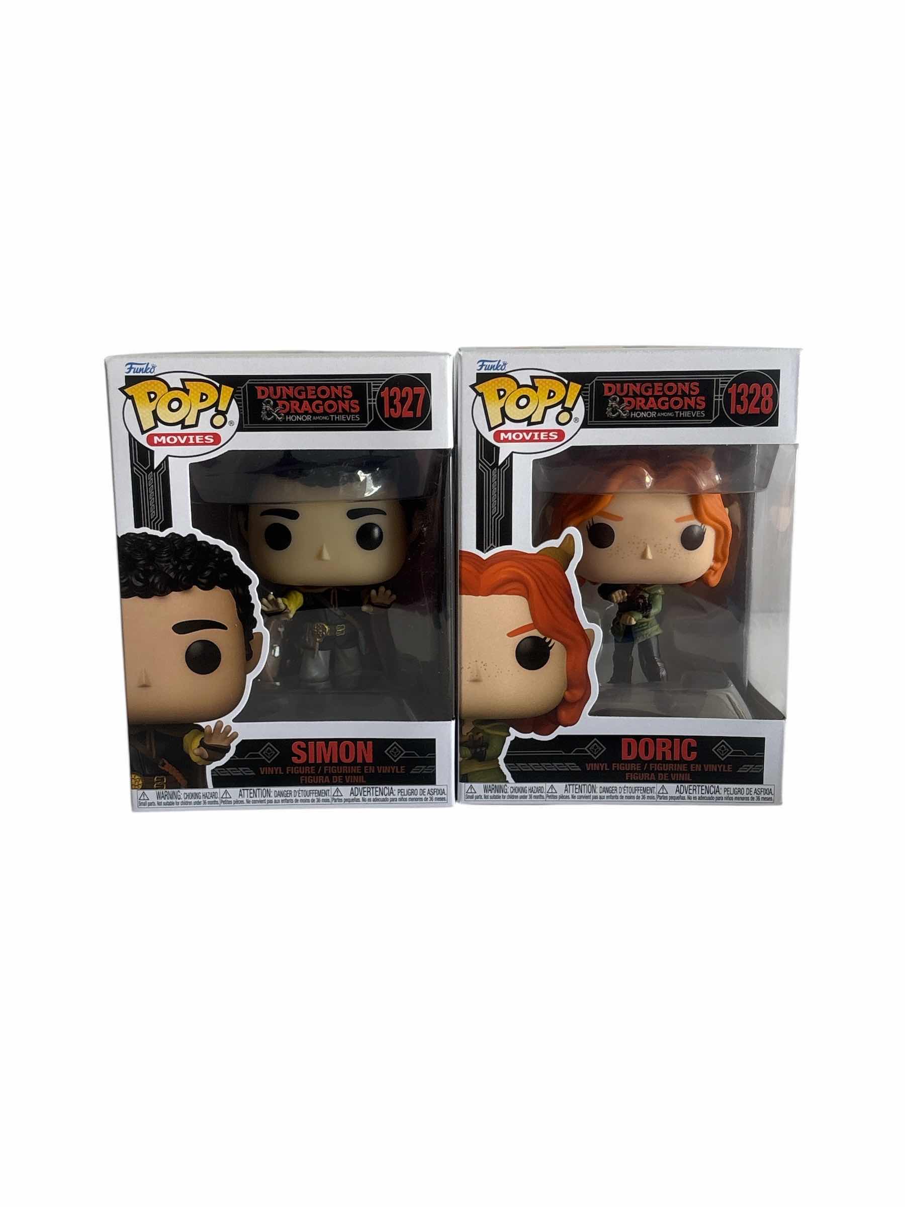 Photo 1 of (2) NIB FUNKO POP SIMON & DORIC DUNGEONS DRAGONS HONOR AMONG THIEVES
