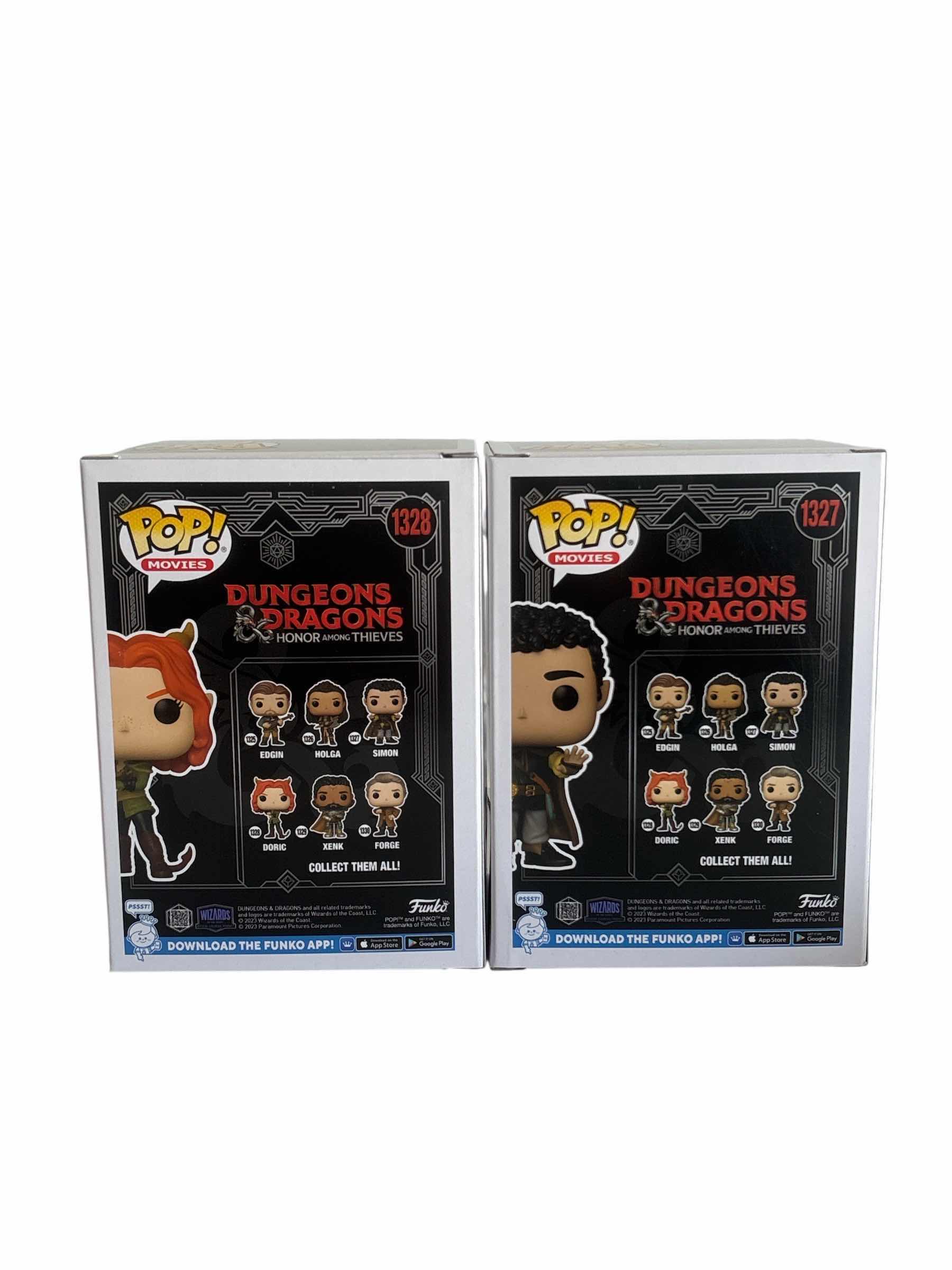 Photo 1 of (2) NIB FUNKO POP SIMON & DORIC DUNGEONS DRAGONS HONOR AMONG THIEVES