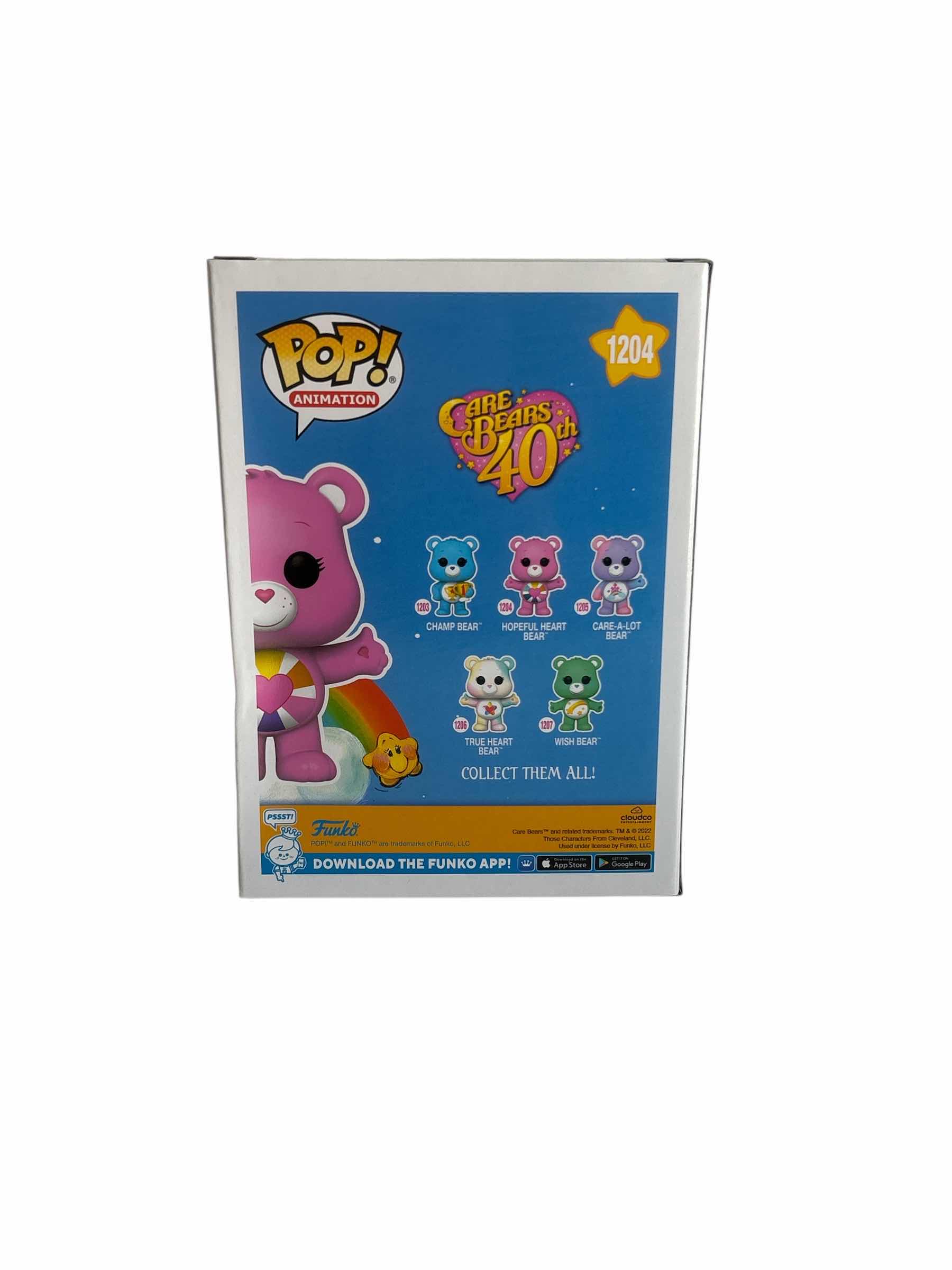 Photo 1 of NIB FUNKO POP HOPEFUL HEART BEAR CARE BEARS 40TH