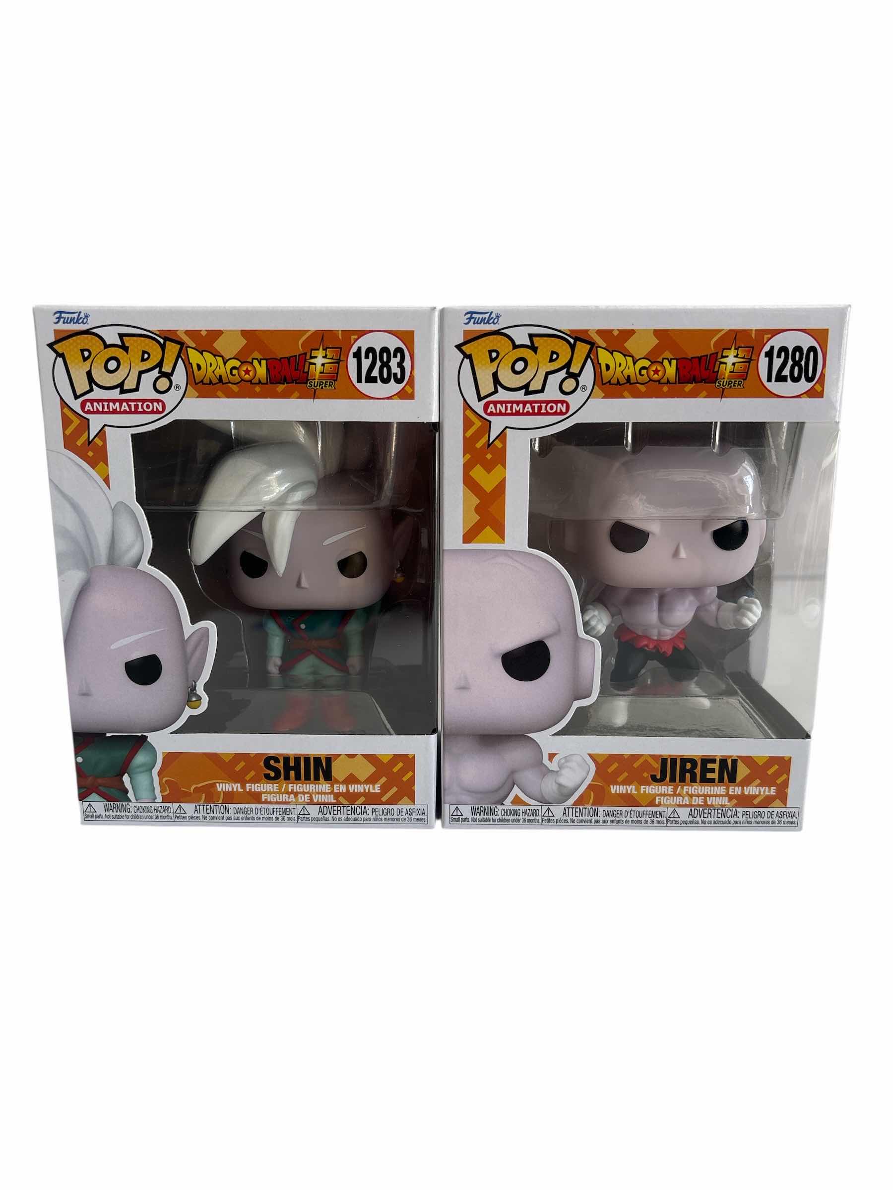 Photo 1 of (2)PCS NIB FUNKO POP SHIN & JIREN DRAGONBALL SUPER
